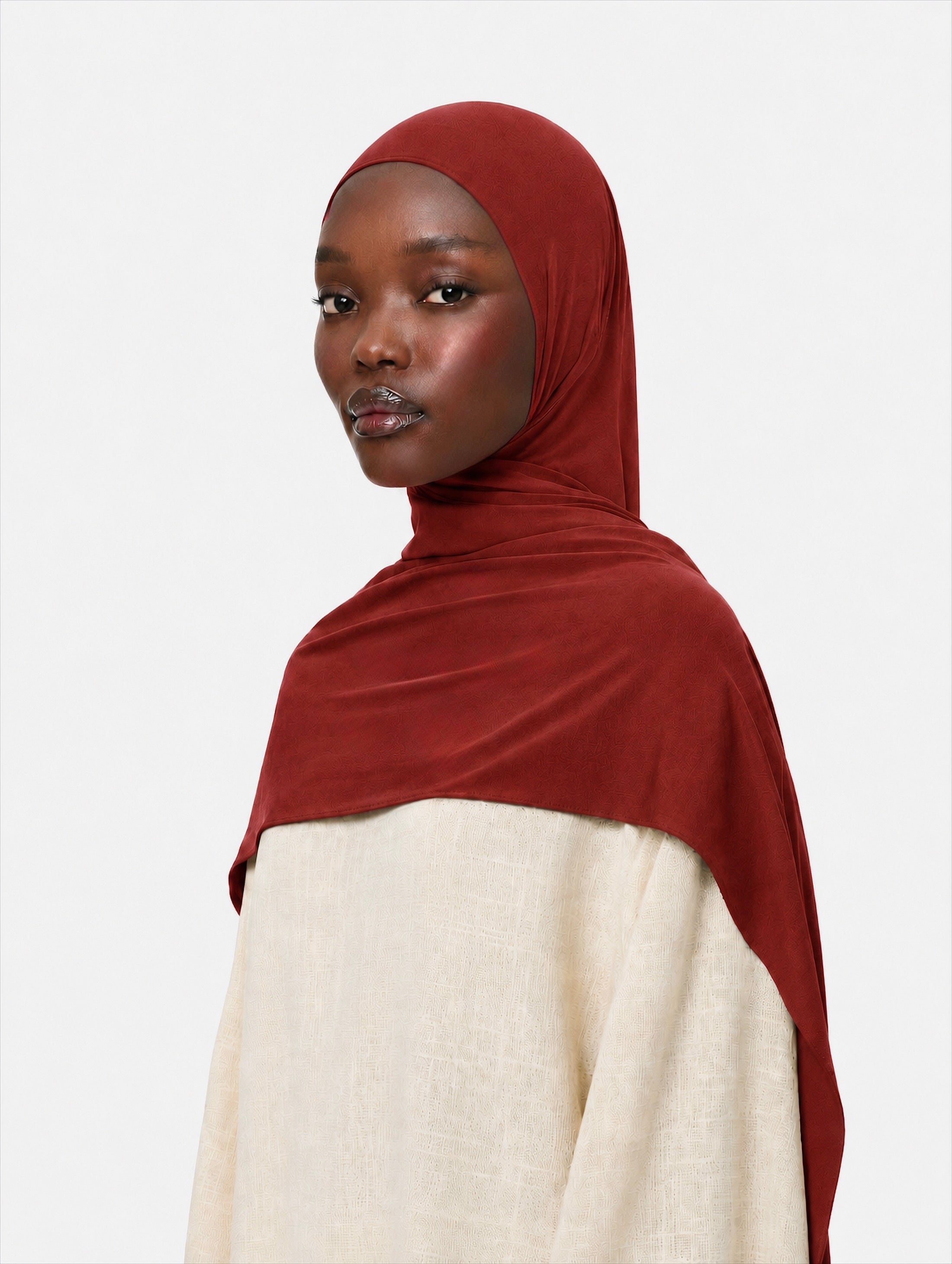Premium Jersey Hijab Deep Orange