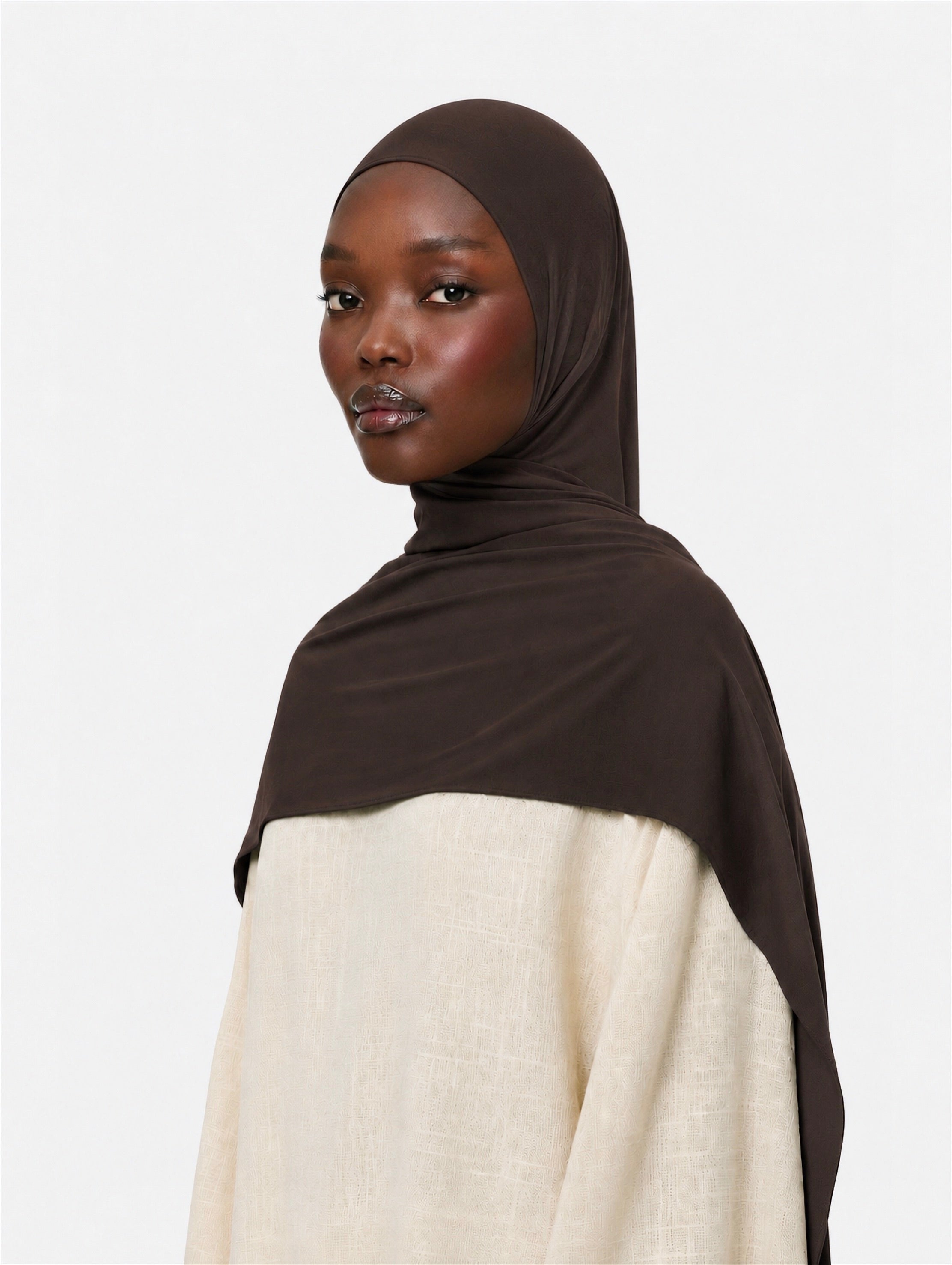 Premium Jersey Hijab Roasted Brown