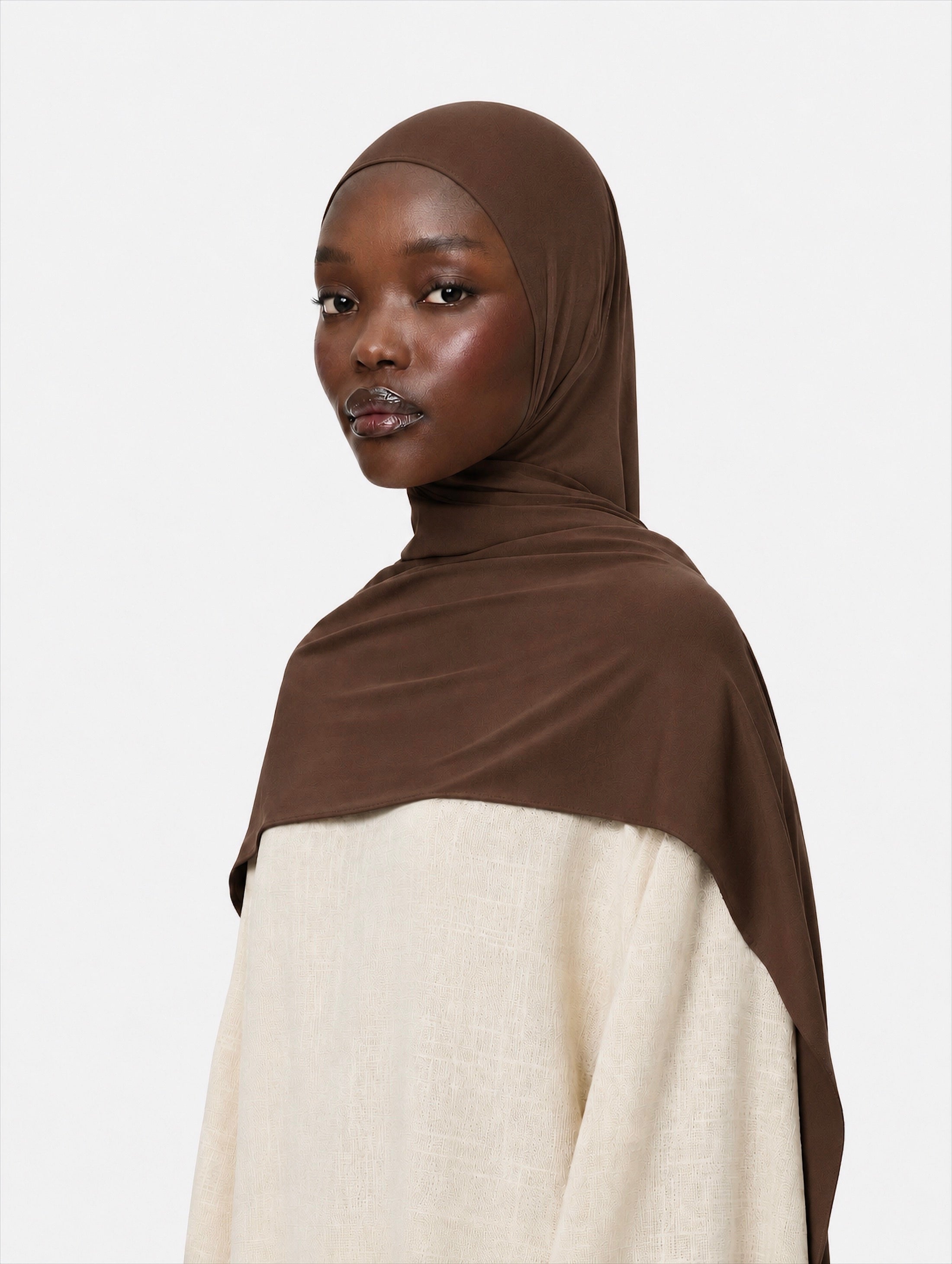 Premium Jersey Hijab Mocha