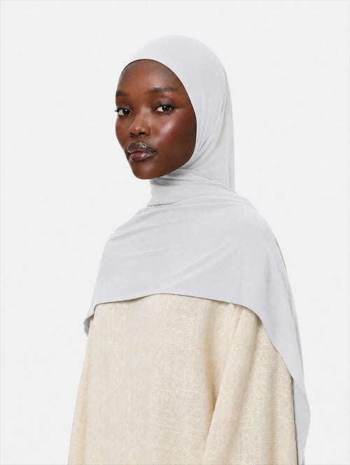Premium Jersey Hijab Air Grey
