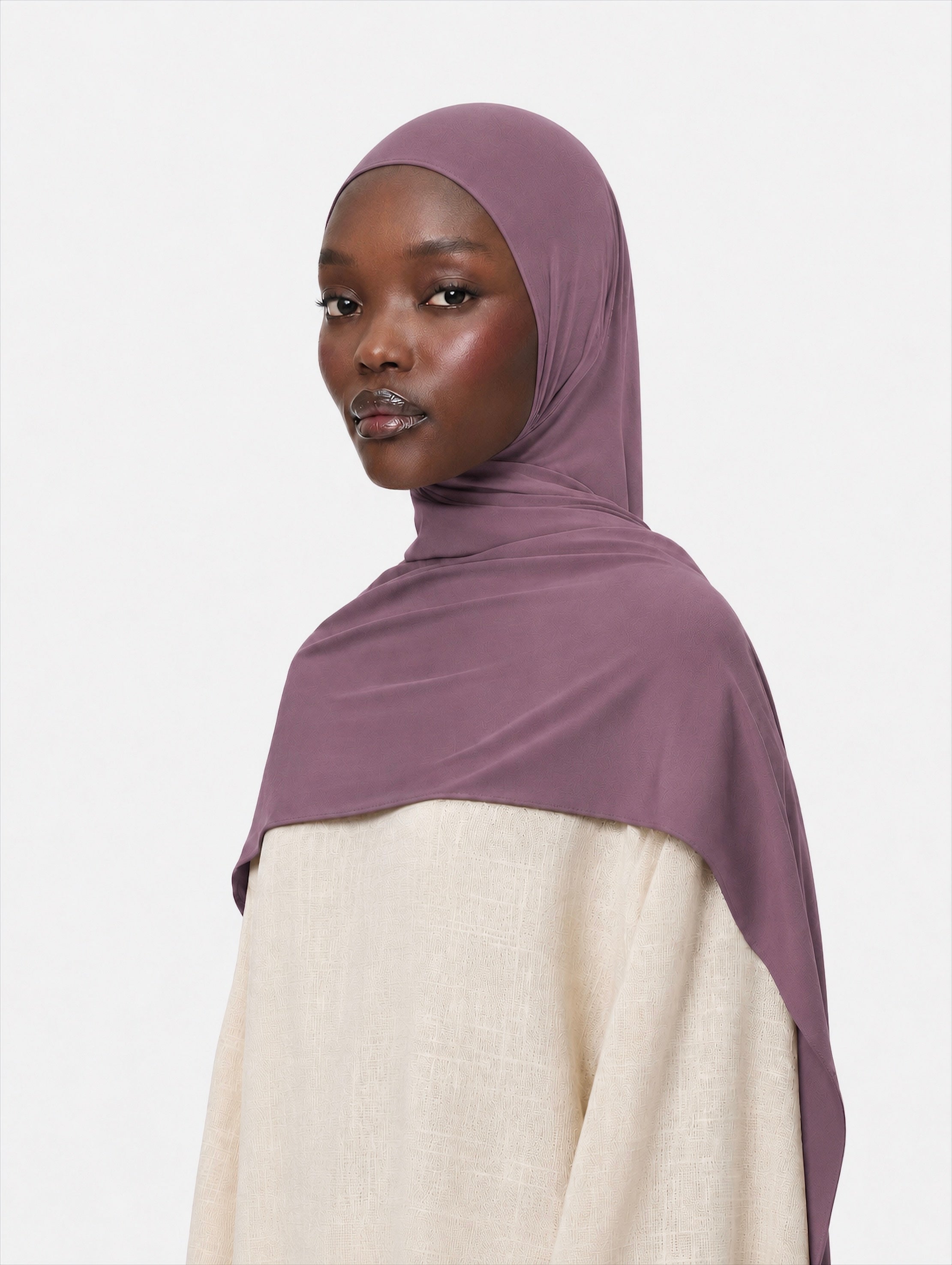Premium Jersey Hijab Mulberry