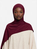 Premium Jersey Hijab Burgundy