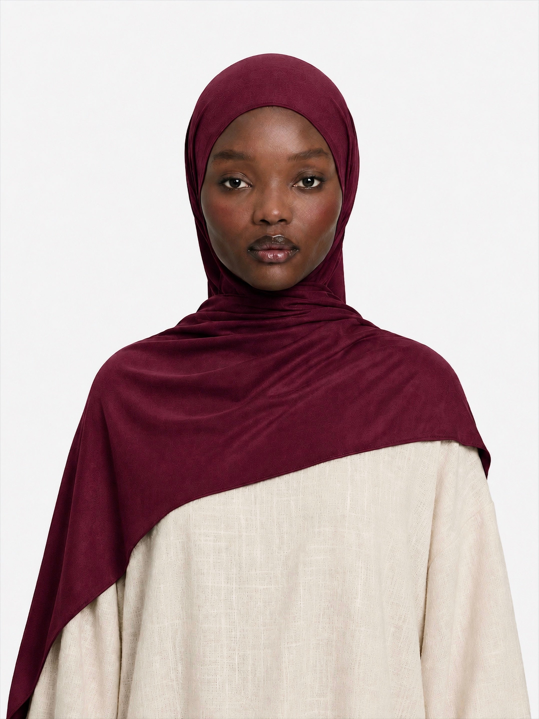 Premium Jersey Hijab Burgundy