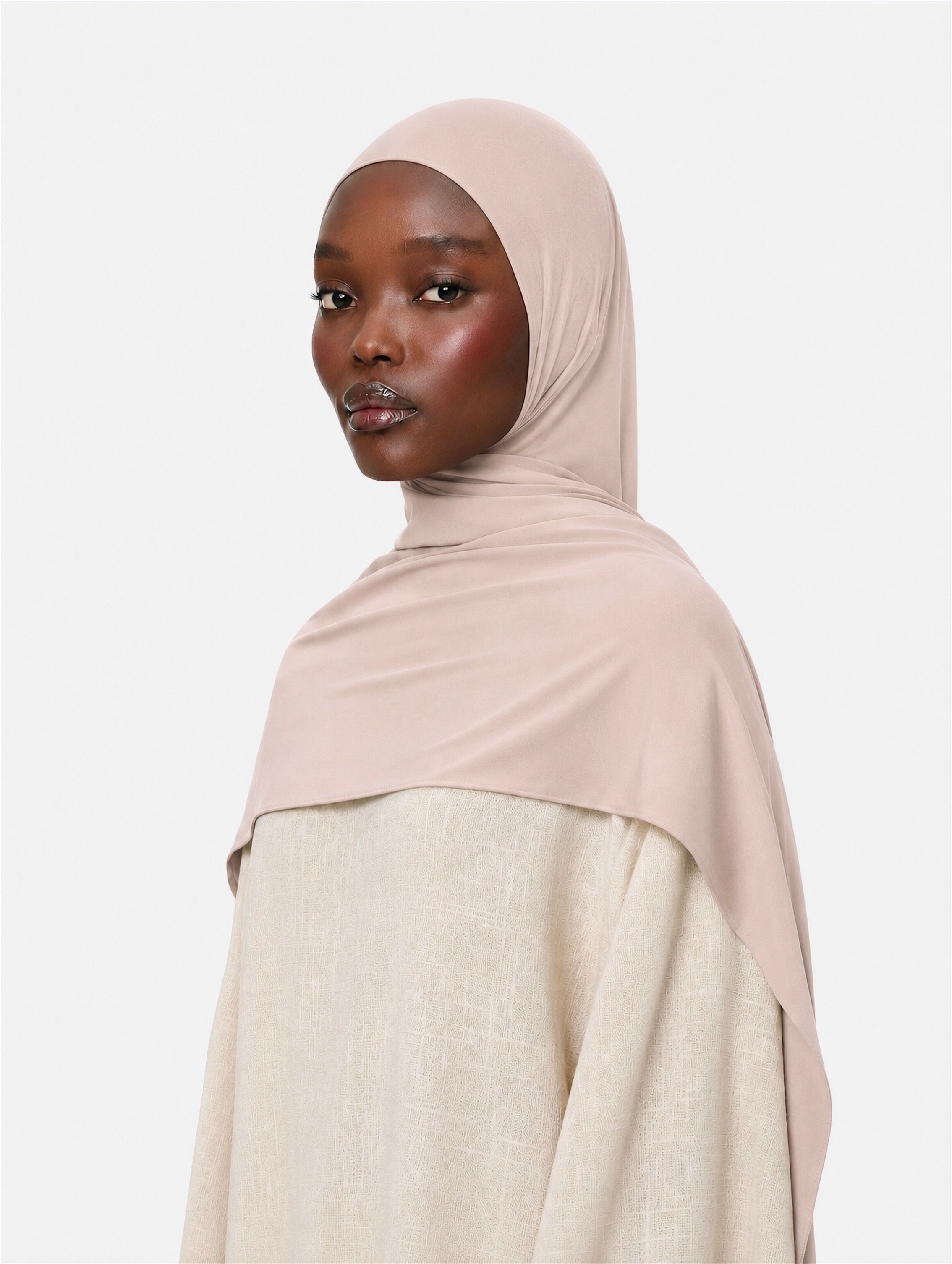 Premium Jersey Hijab Nude pink