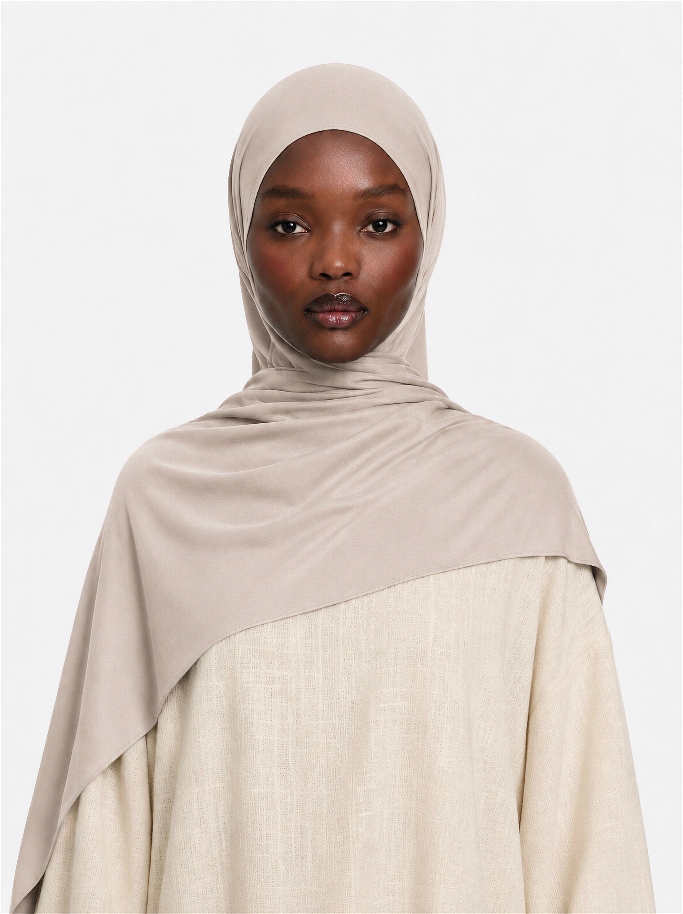 Premium Jersey Hijab Ivory