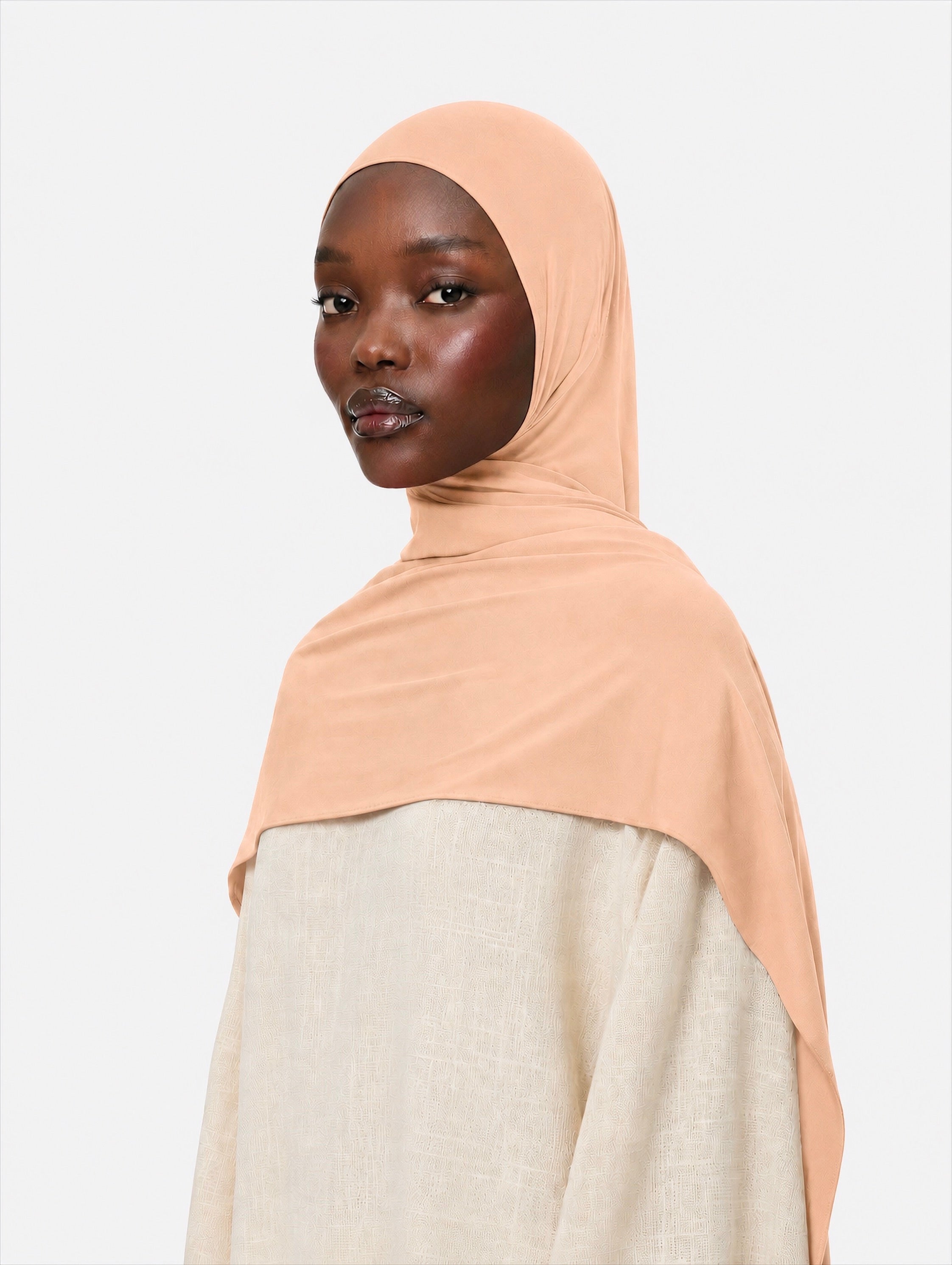 Premium Jersey Hijab Apricot