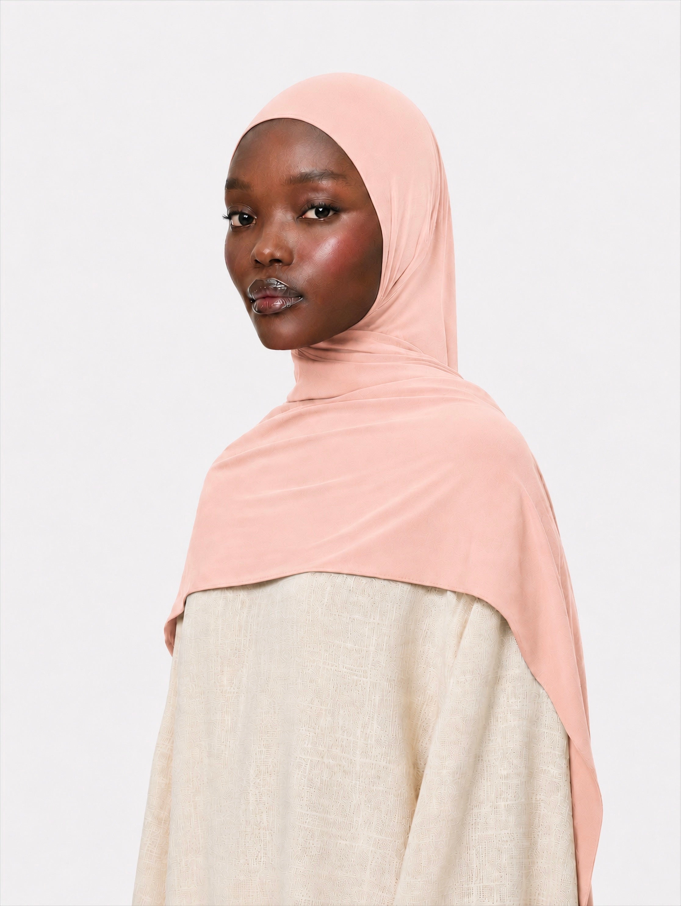 Premium Jersey Hijab Peach