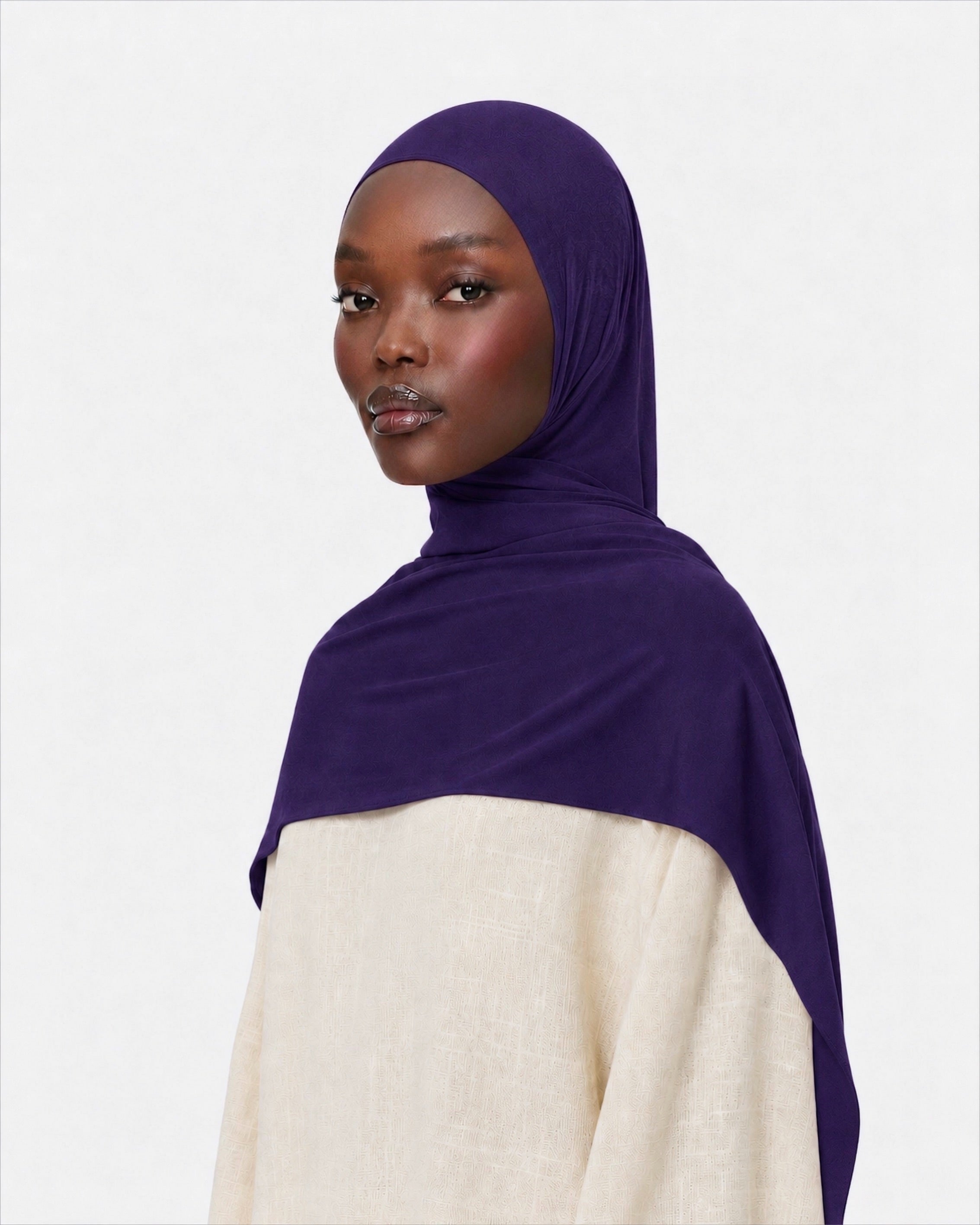 Premium Jersey Hijab Deep Plum