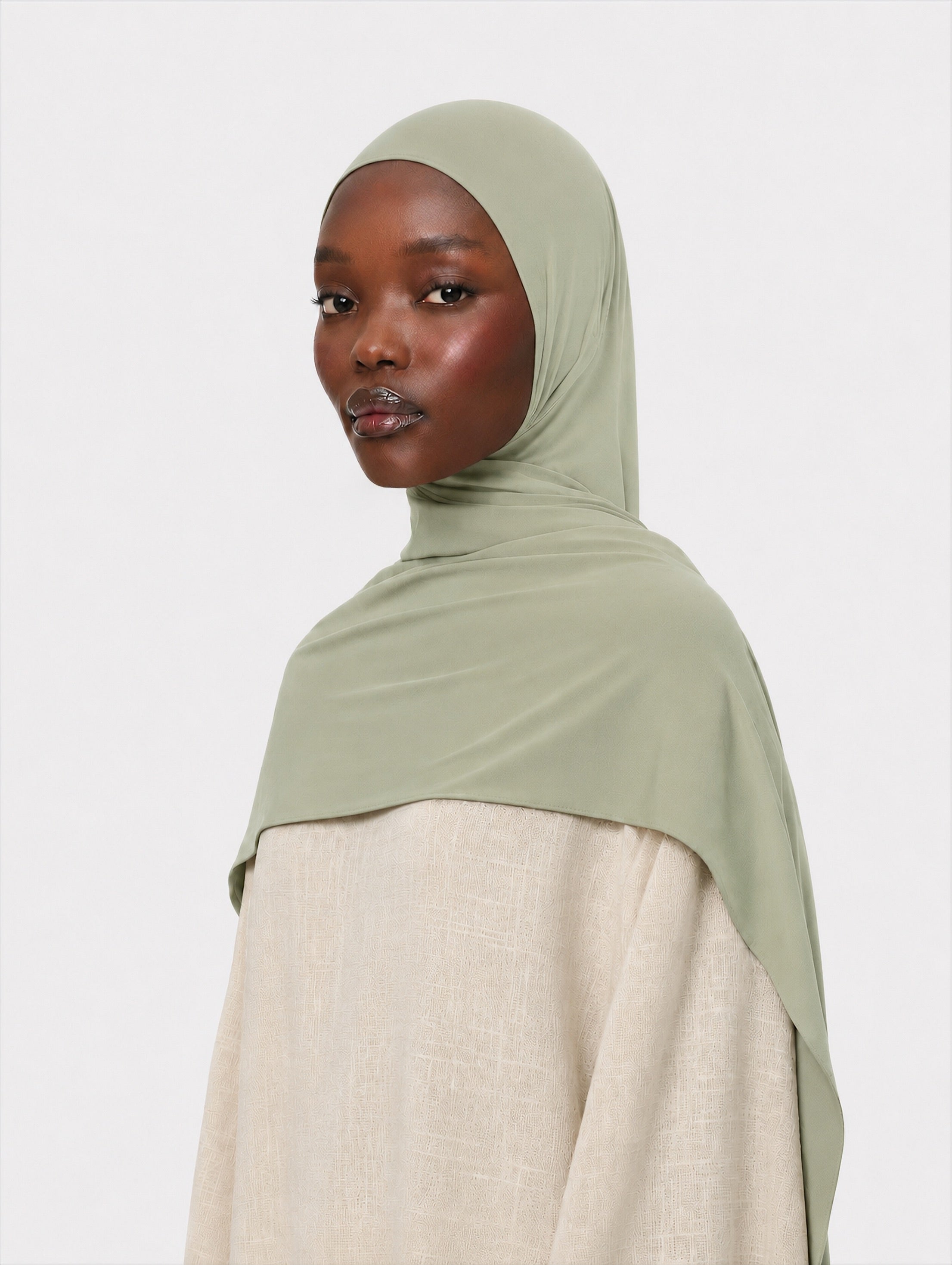 Premium Jersey Hijab Sage green