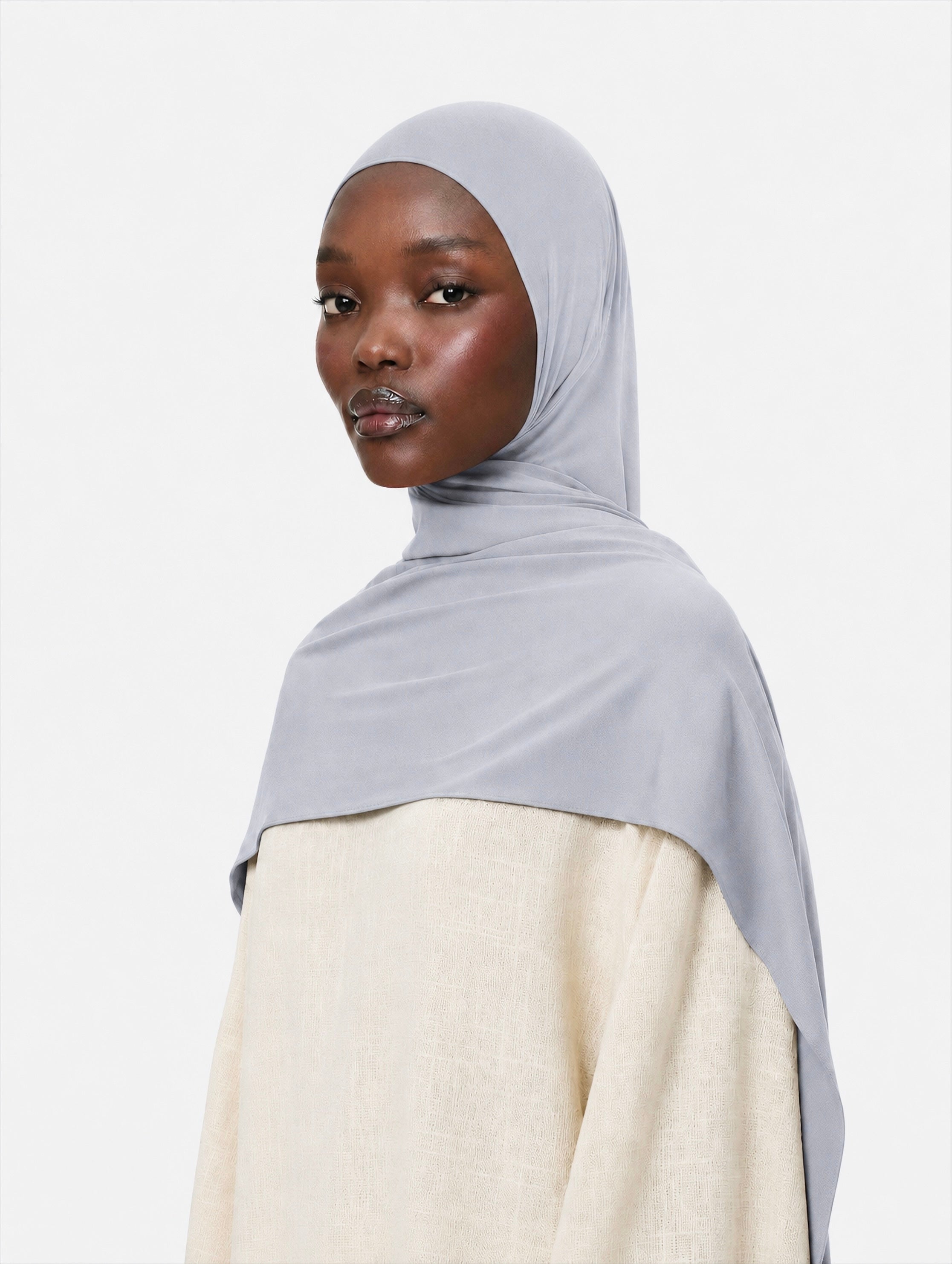 Premium Jersey Hijab Grey