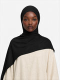 Premium Jersey Hijab Black