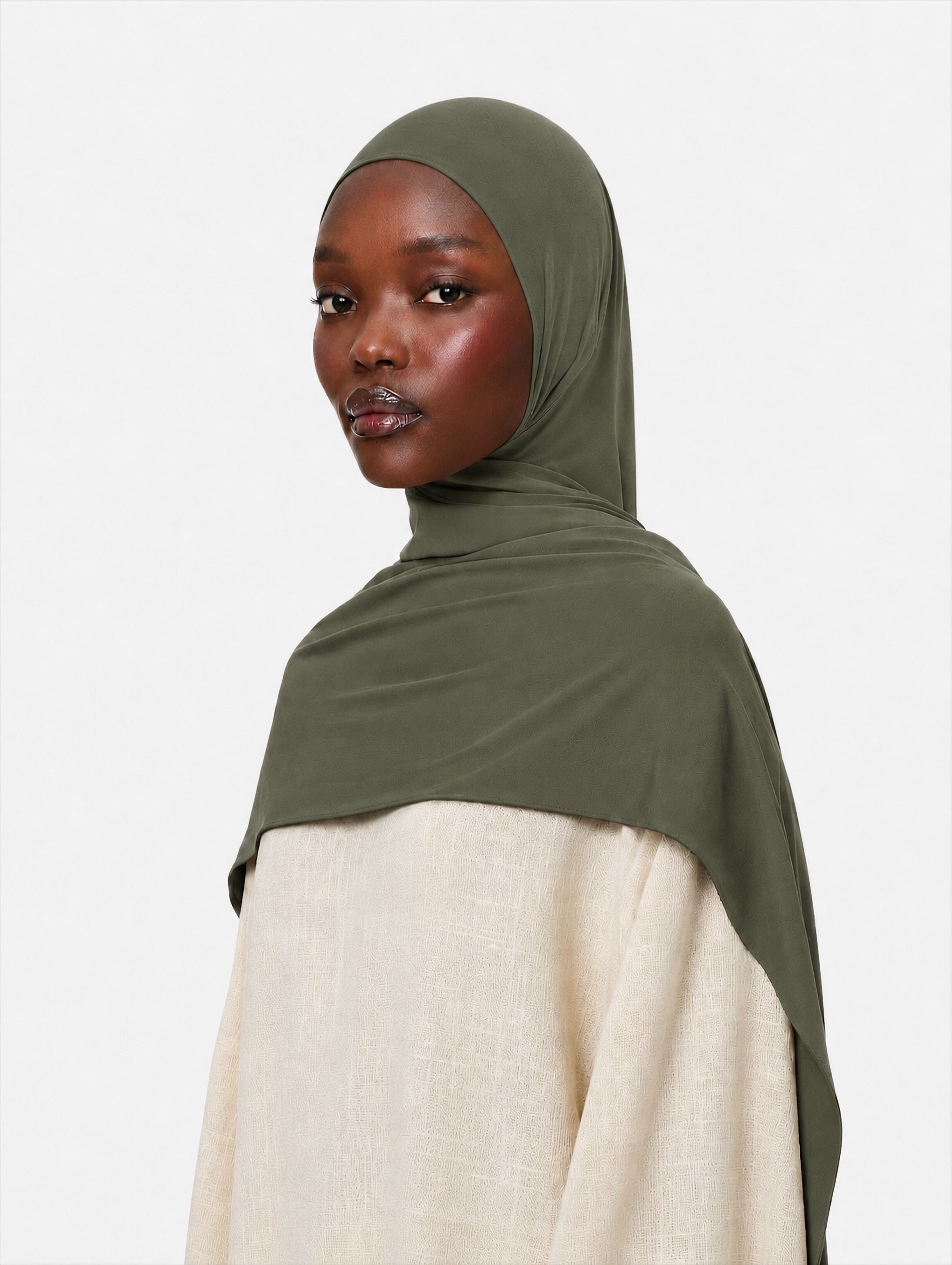 Premium Jersey Hijab Olive