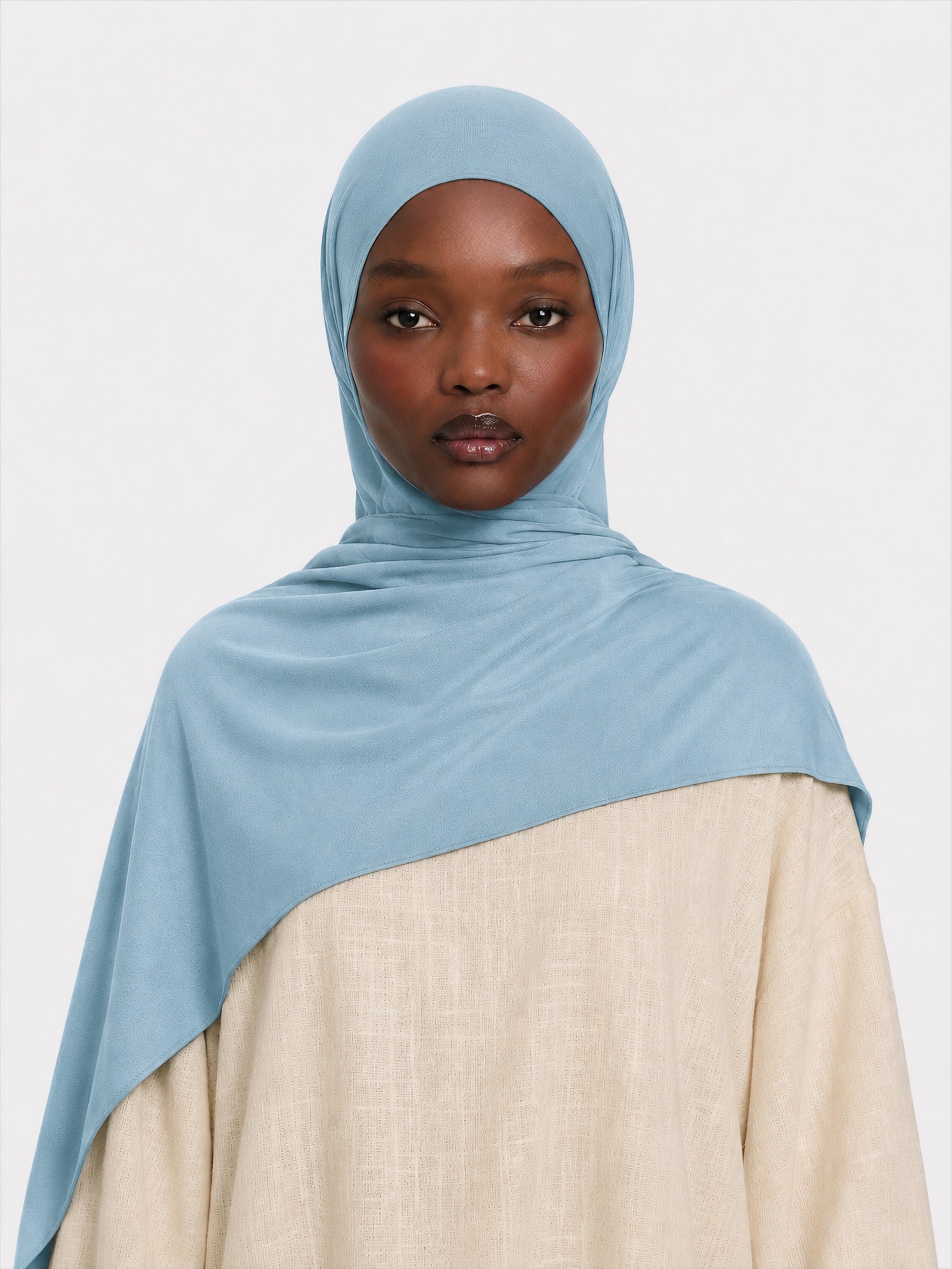 Premium Jersey Hijab Moroccan Blue