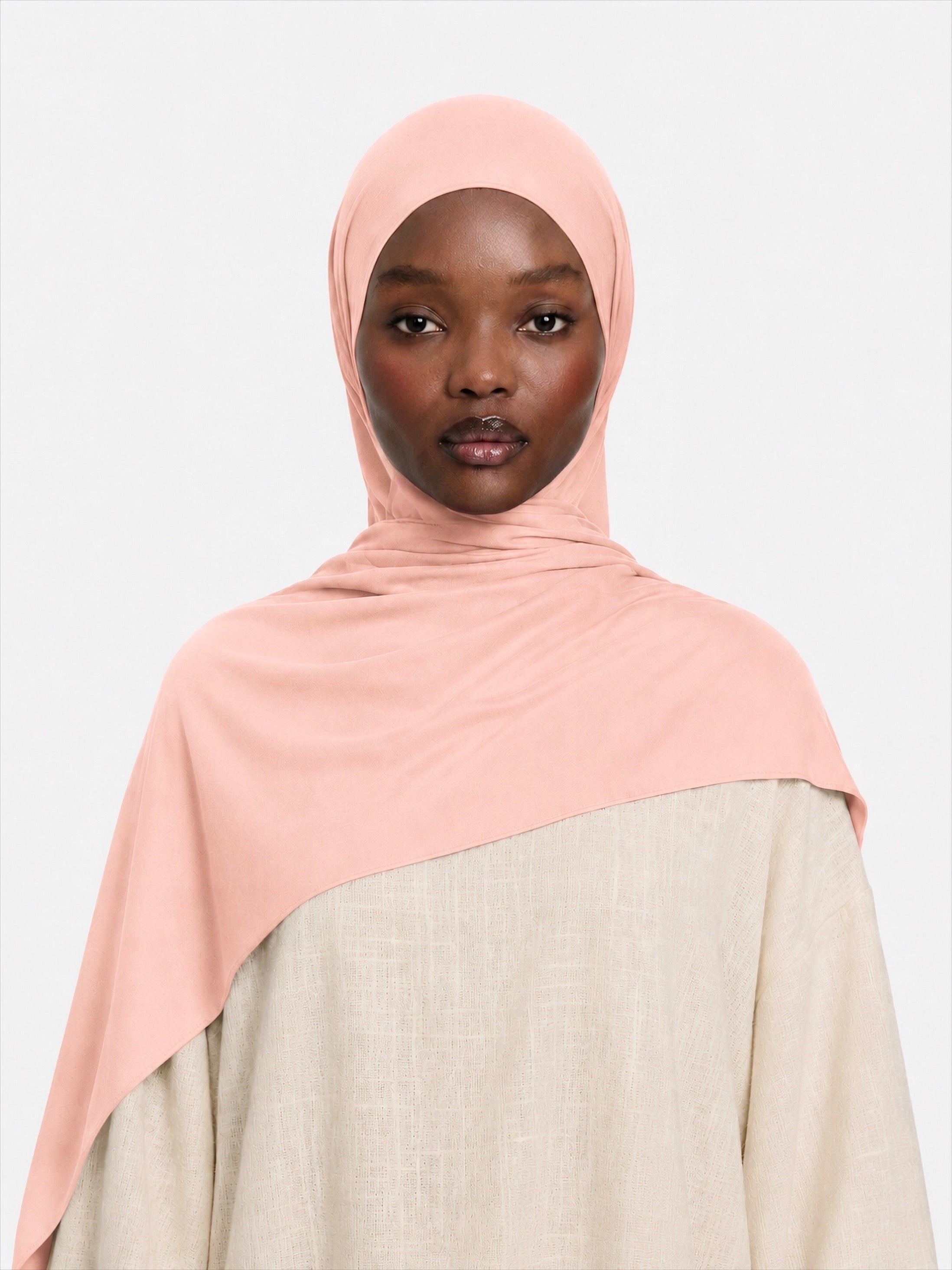 Premium Jersey Hijab Peach