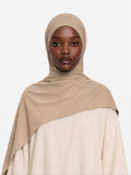 Premium Jersey Hijab Taupe