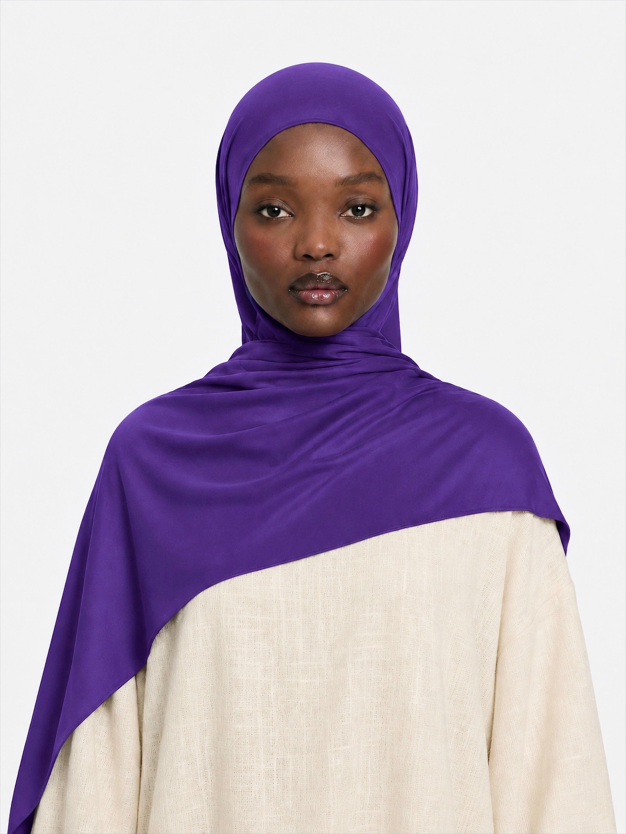 Premium Jersey Hijab Bright Plum