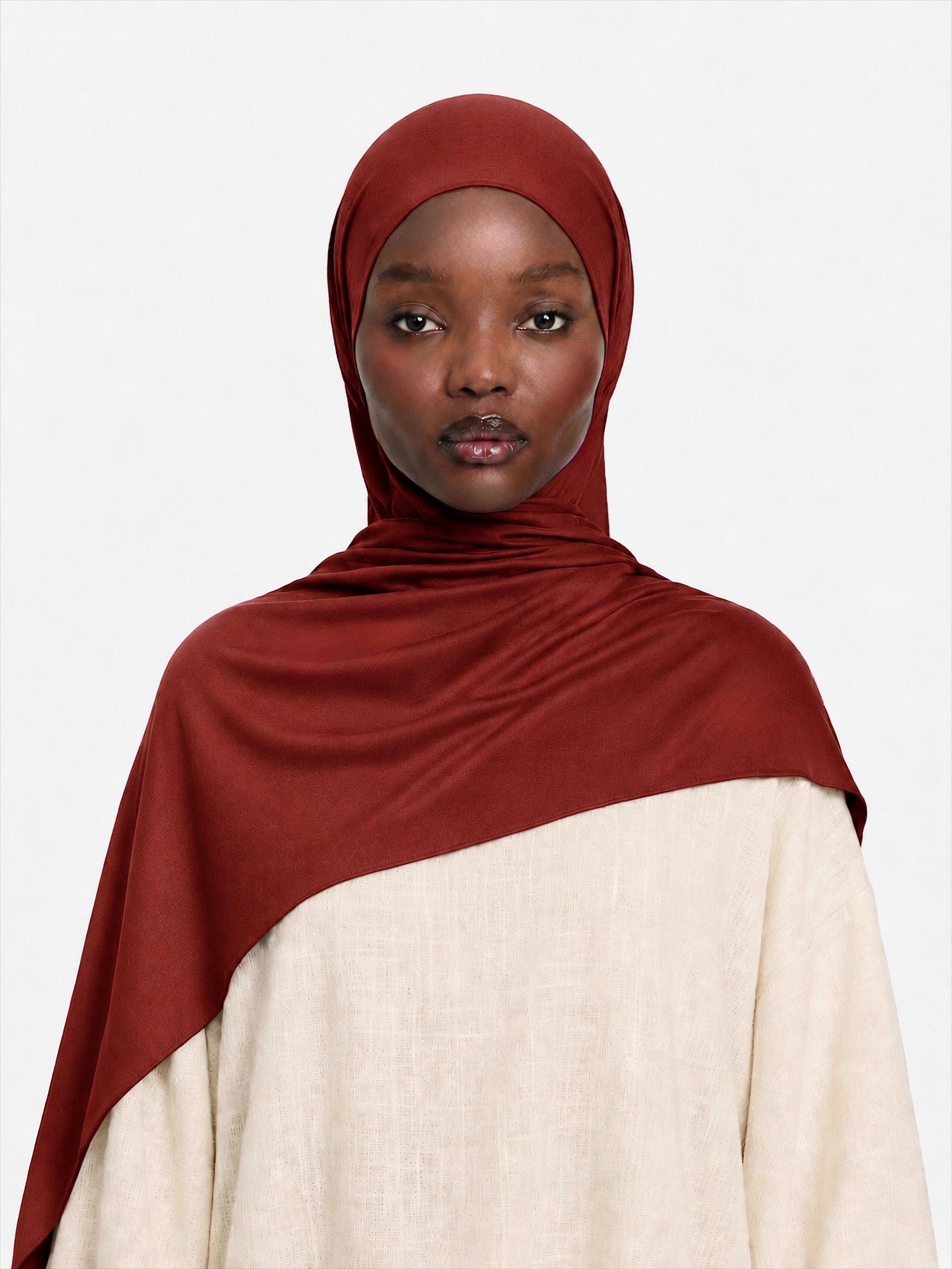 Premium Jersey Hijab Deep Orange