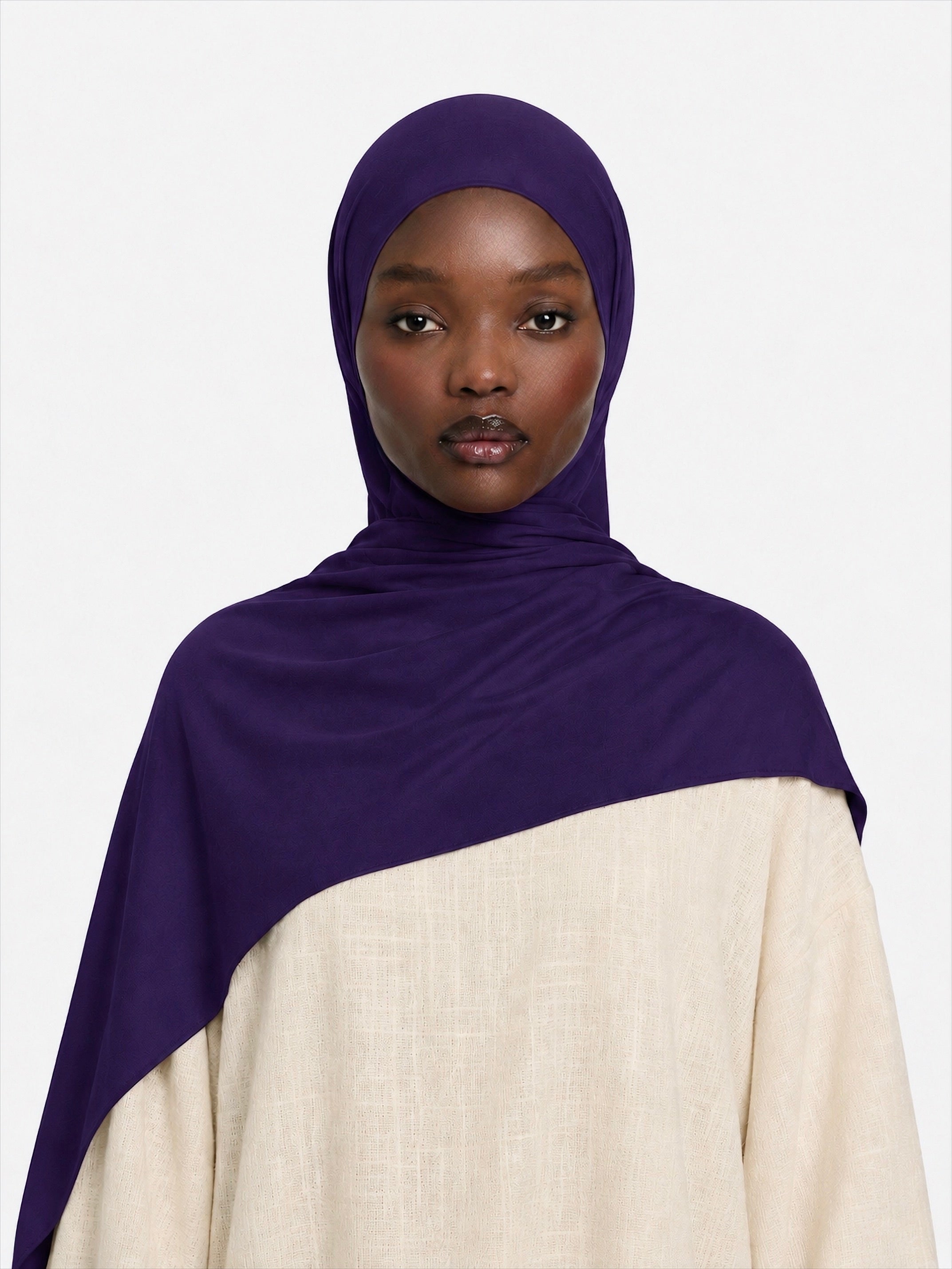 Premium Jersey Hijab Deep Plum