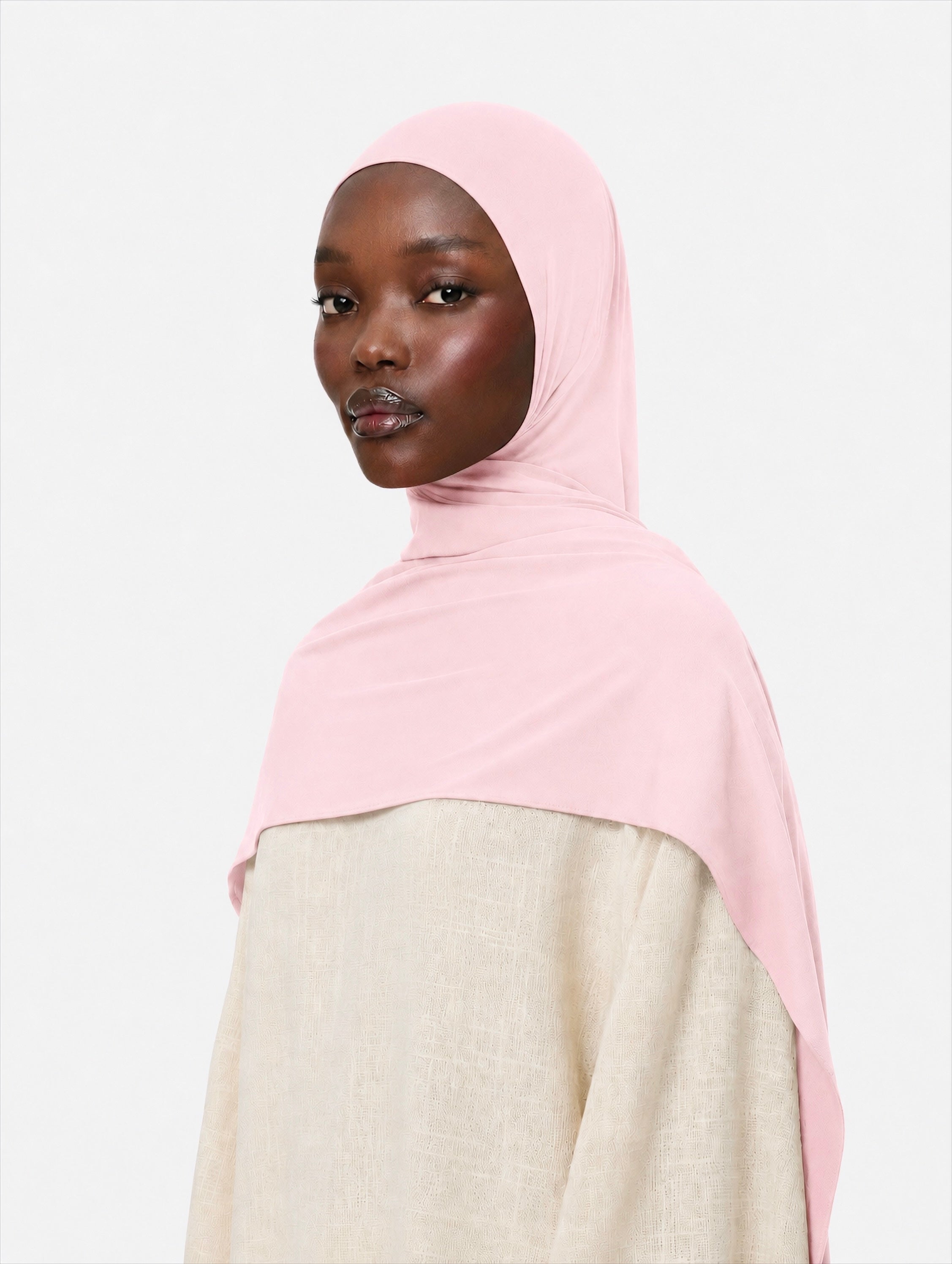 Premium Jersey Hijab Petal Pink