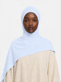 Premium Jersey Hijab Soft Blue