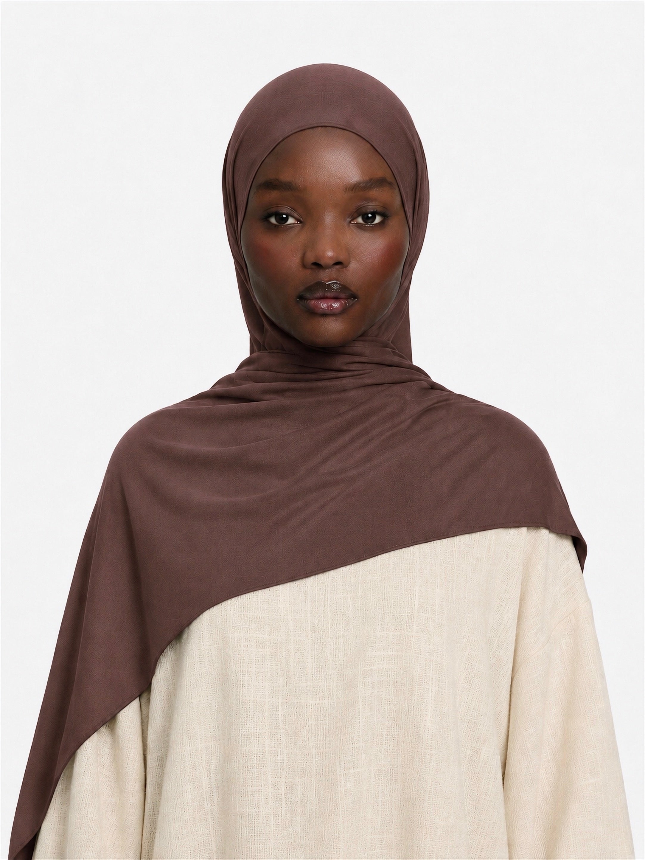Premium Jersey Hijab Dark Brown