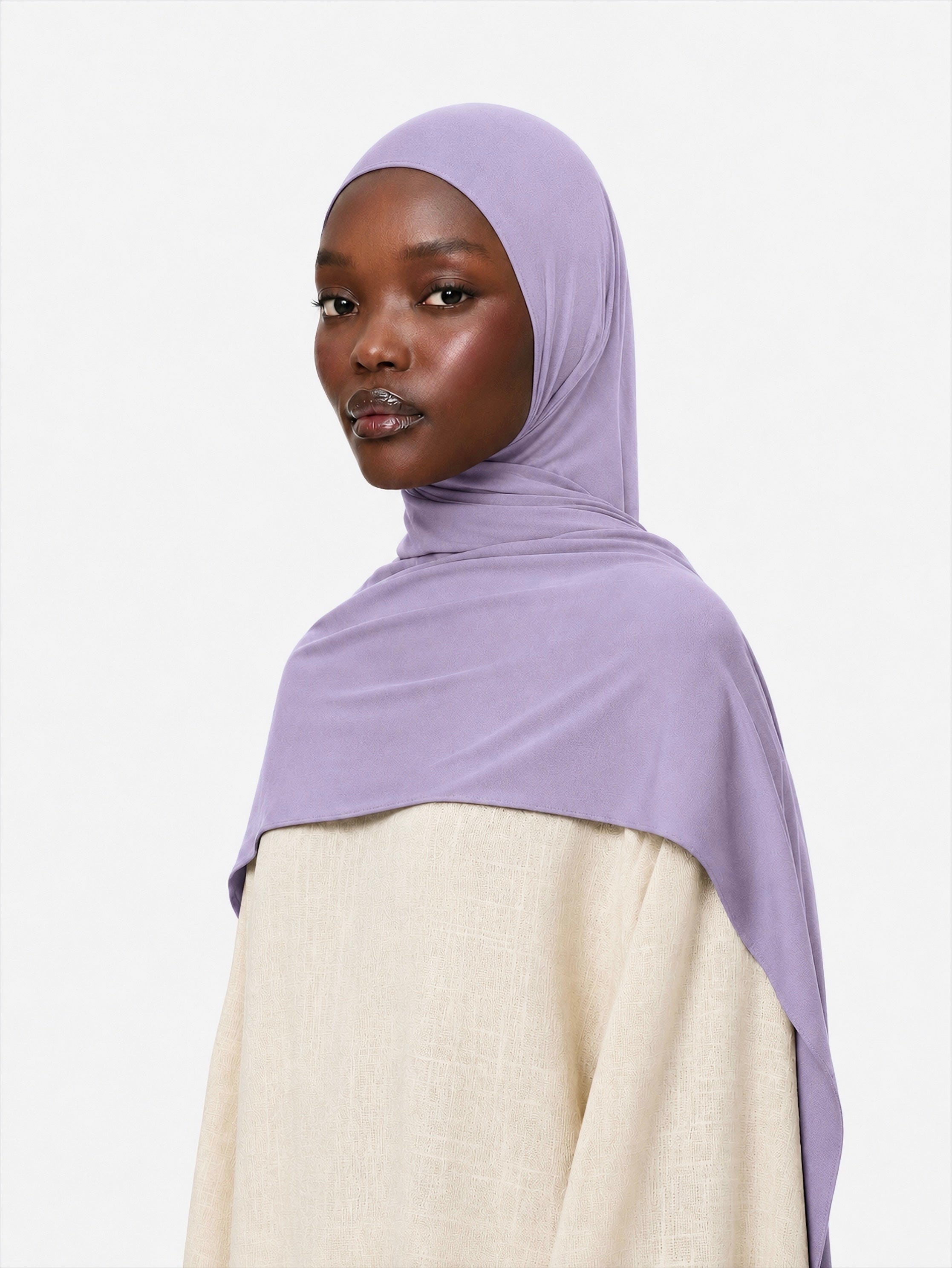 Premium Jersey Hijab Periwinkle