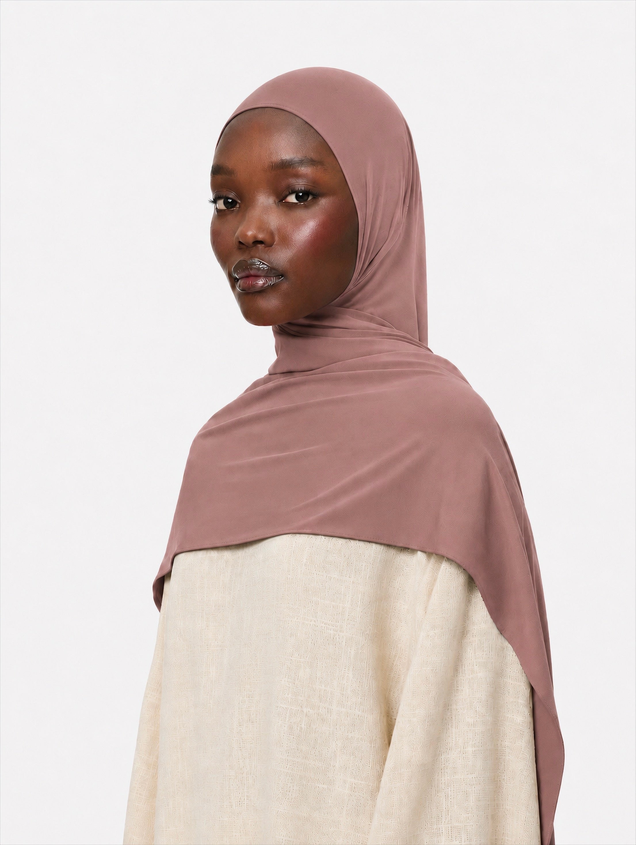 Premium Jersey Hijab Rose