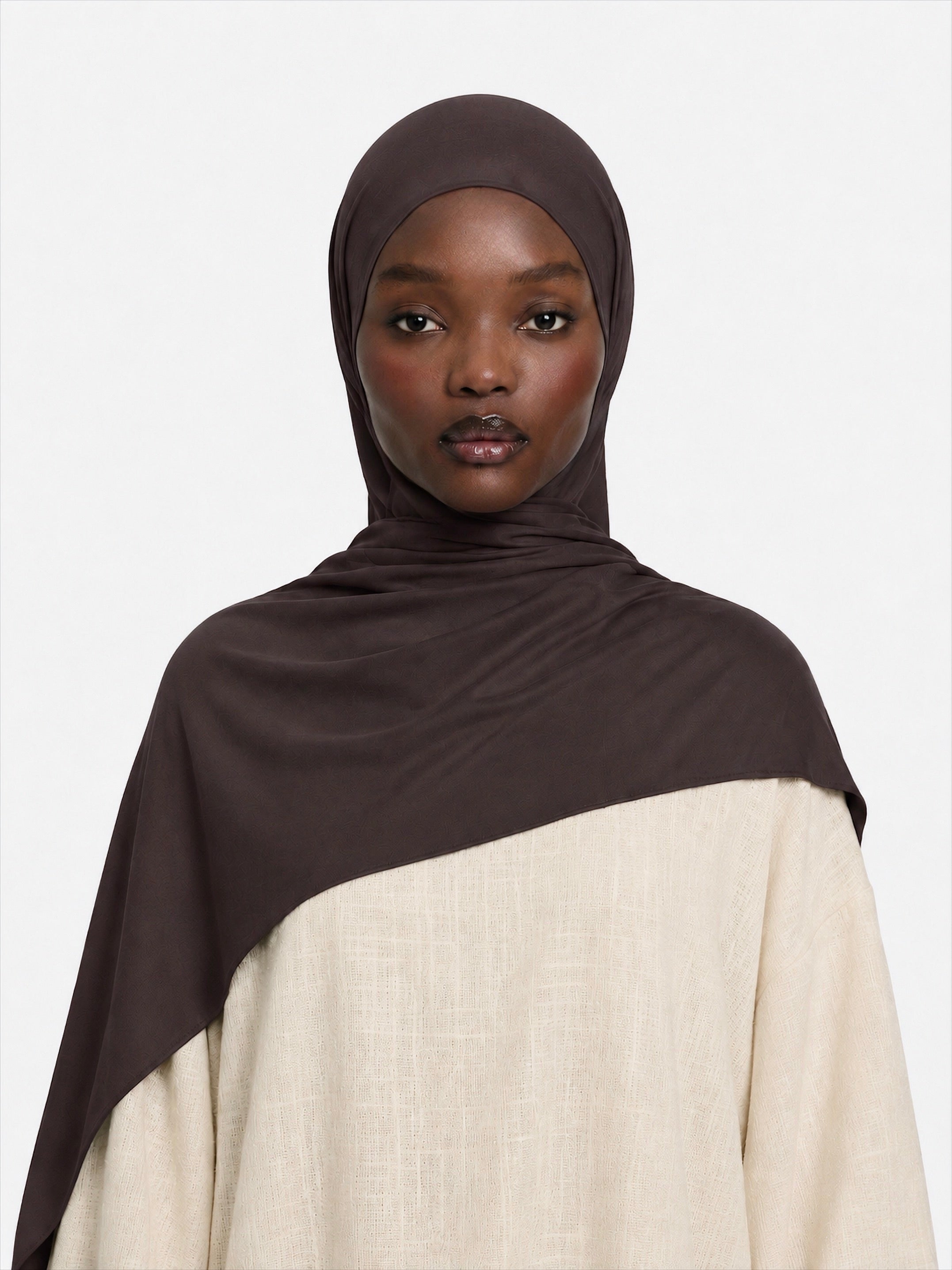 Premium Jersey Hijab Roasted Brown