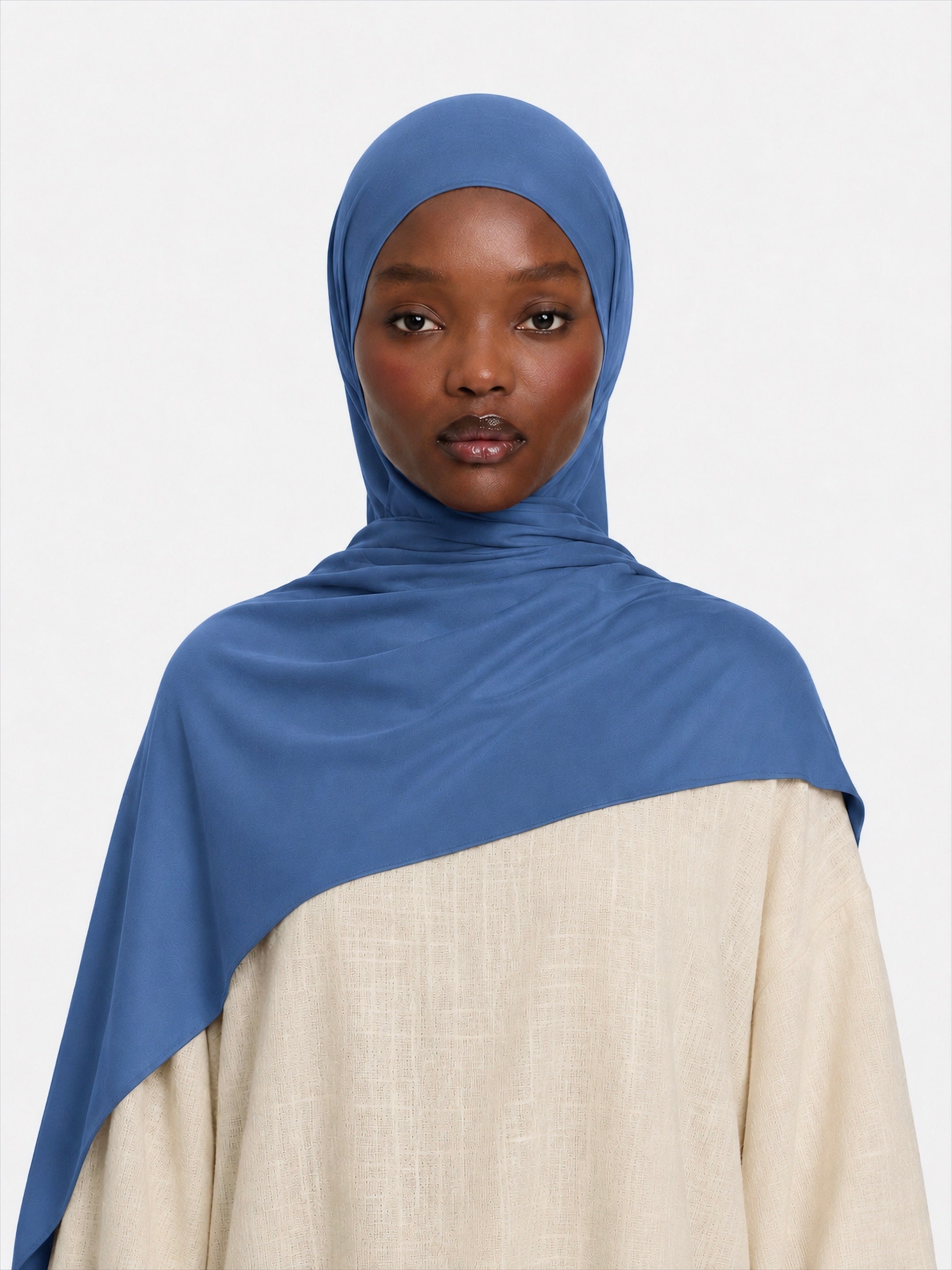 Premium Jersey Hijab Yale Blue