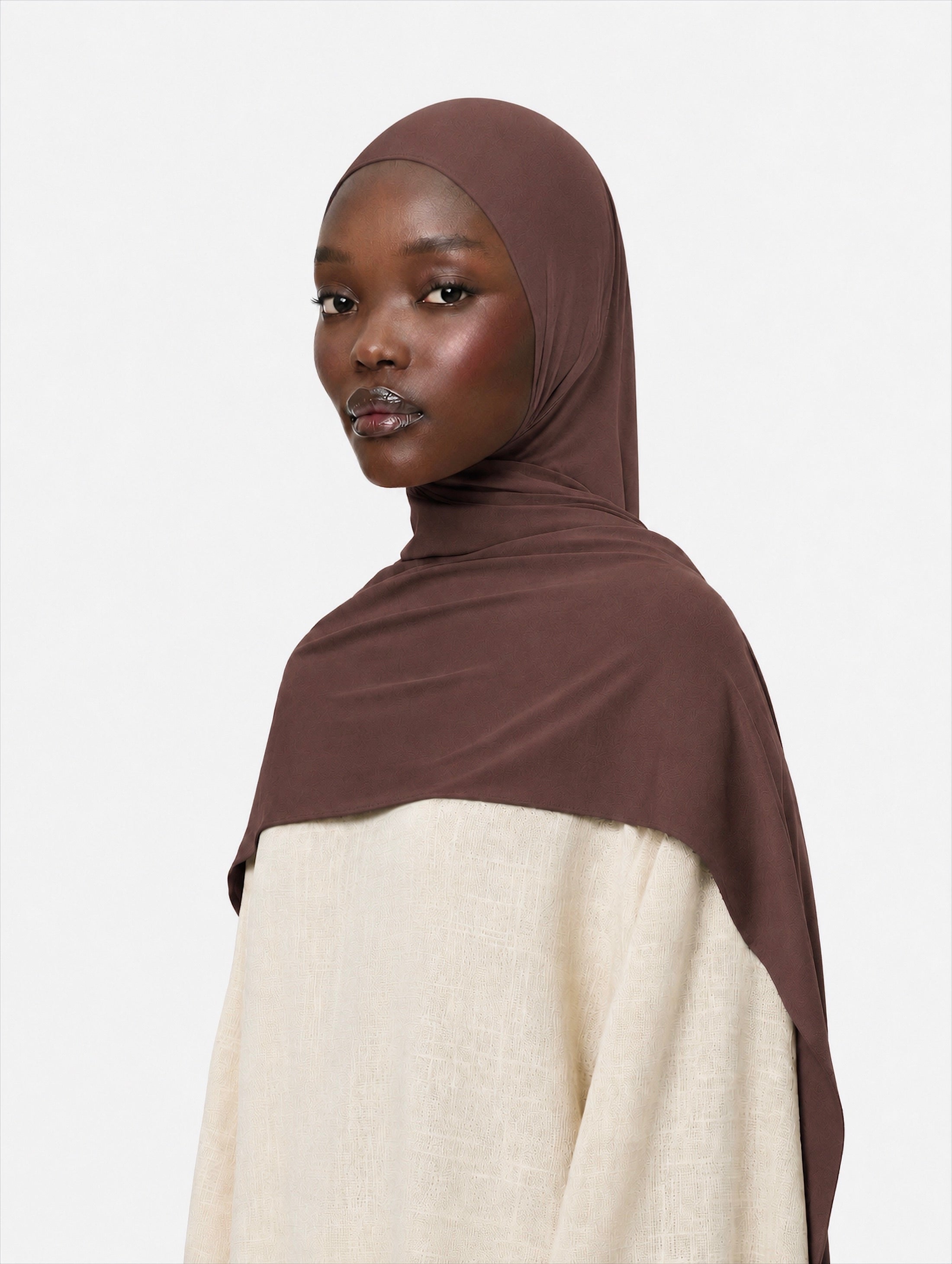Premium Jersey Hijab Chocolate Brown