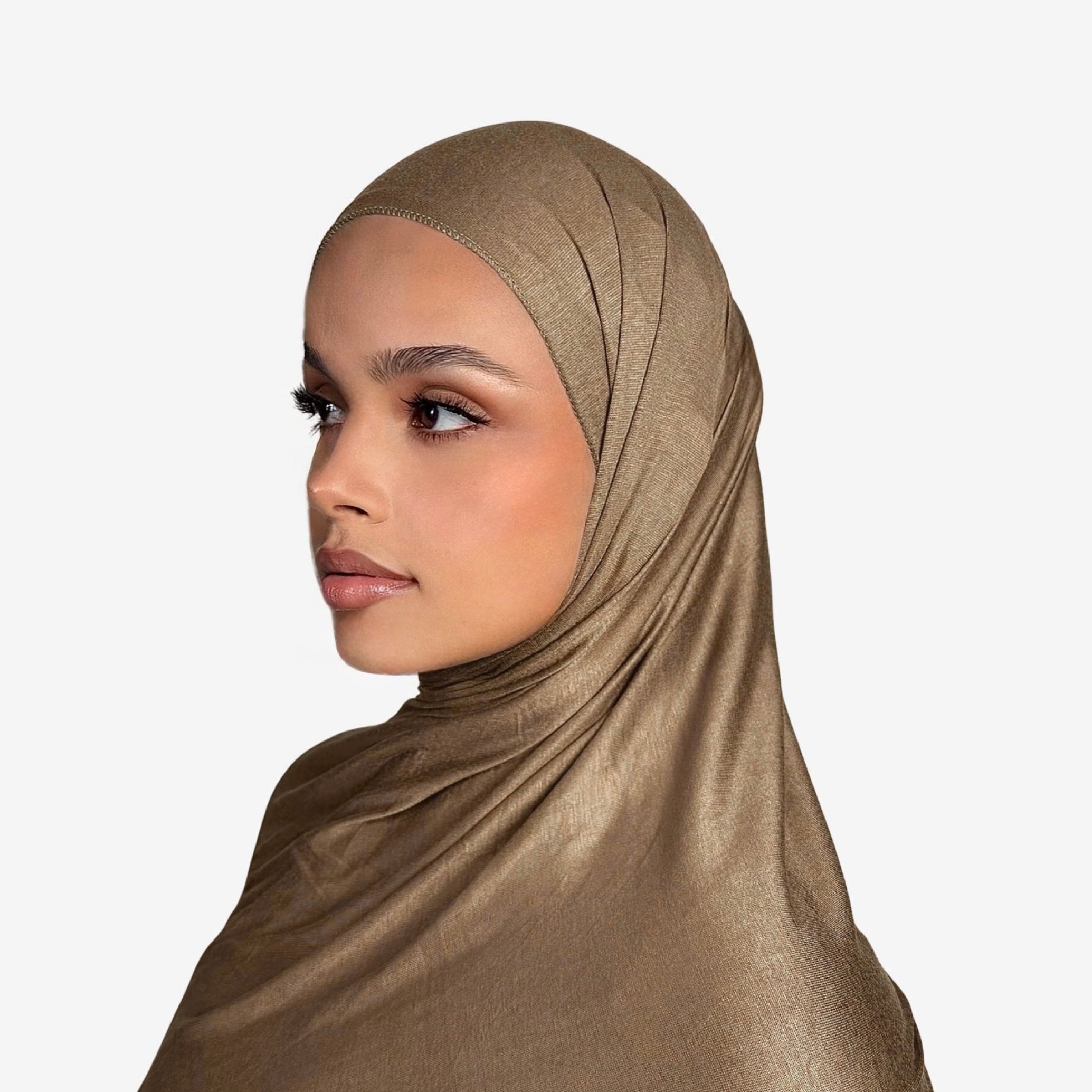 Premium Jersey Hijab Toated Latte