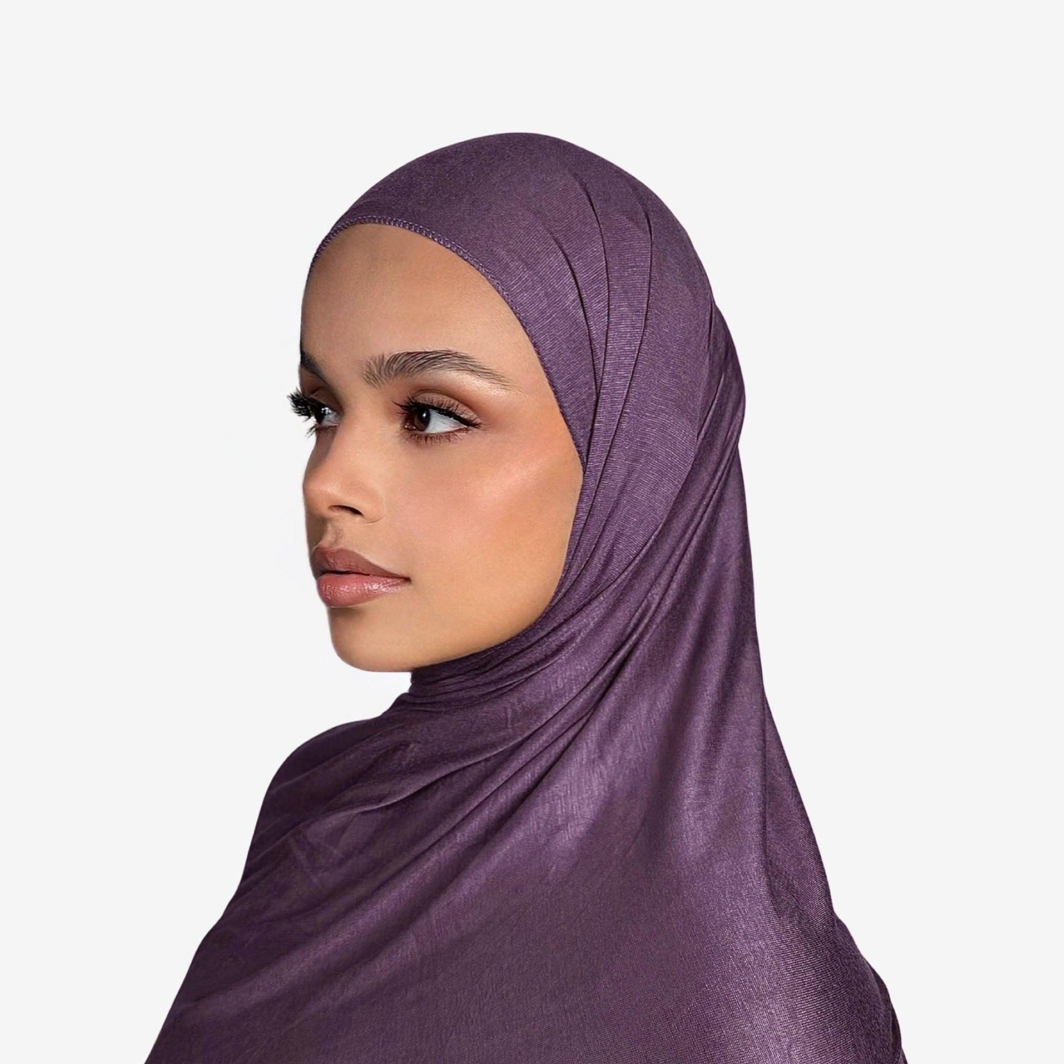 Premium Jersey Hijab Orchid Purple