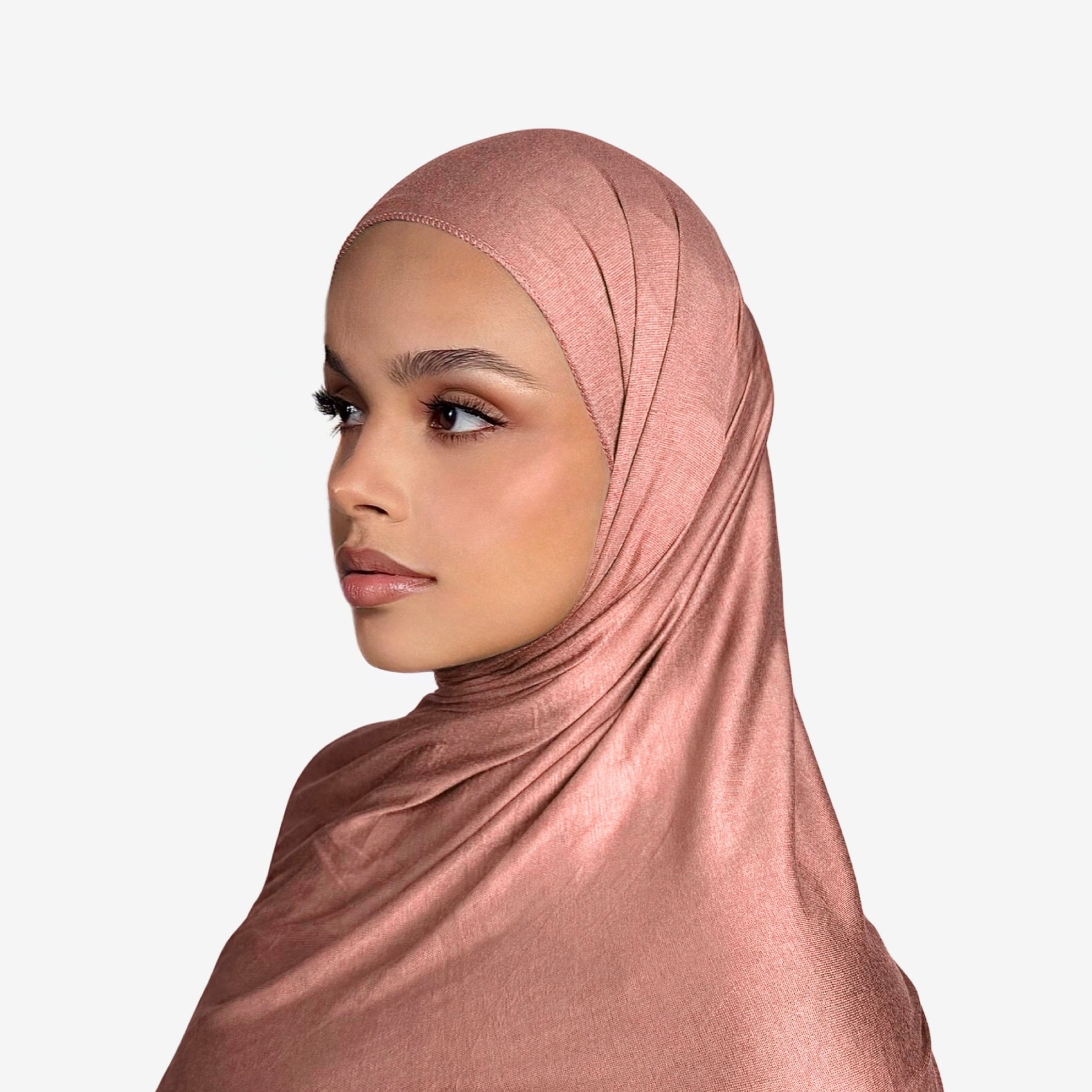 Premium Jersey Hijab Salmon Pink