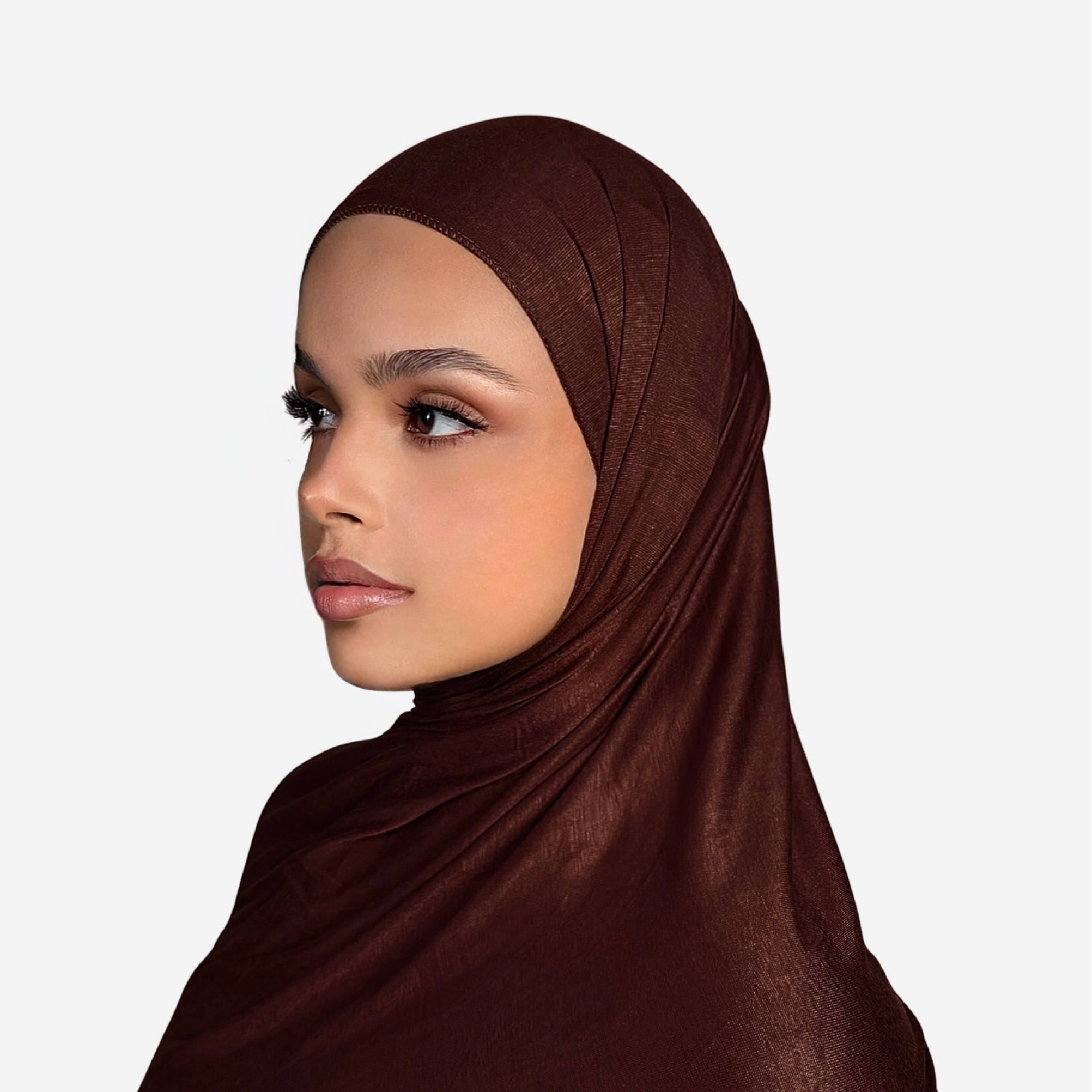Premium Jersey Hijab Chocolate Brown
