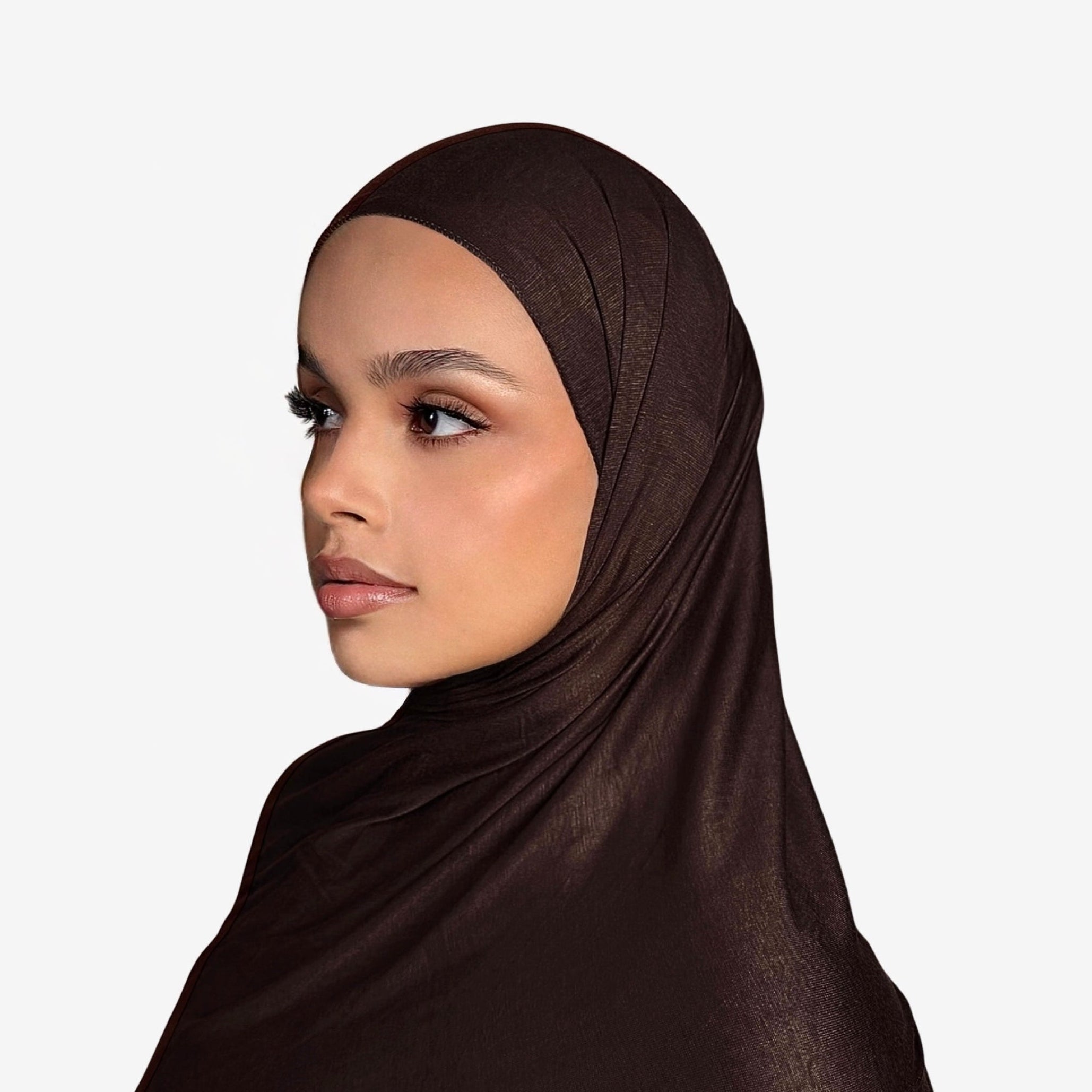 Premium Jersey Hijab Brown