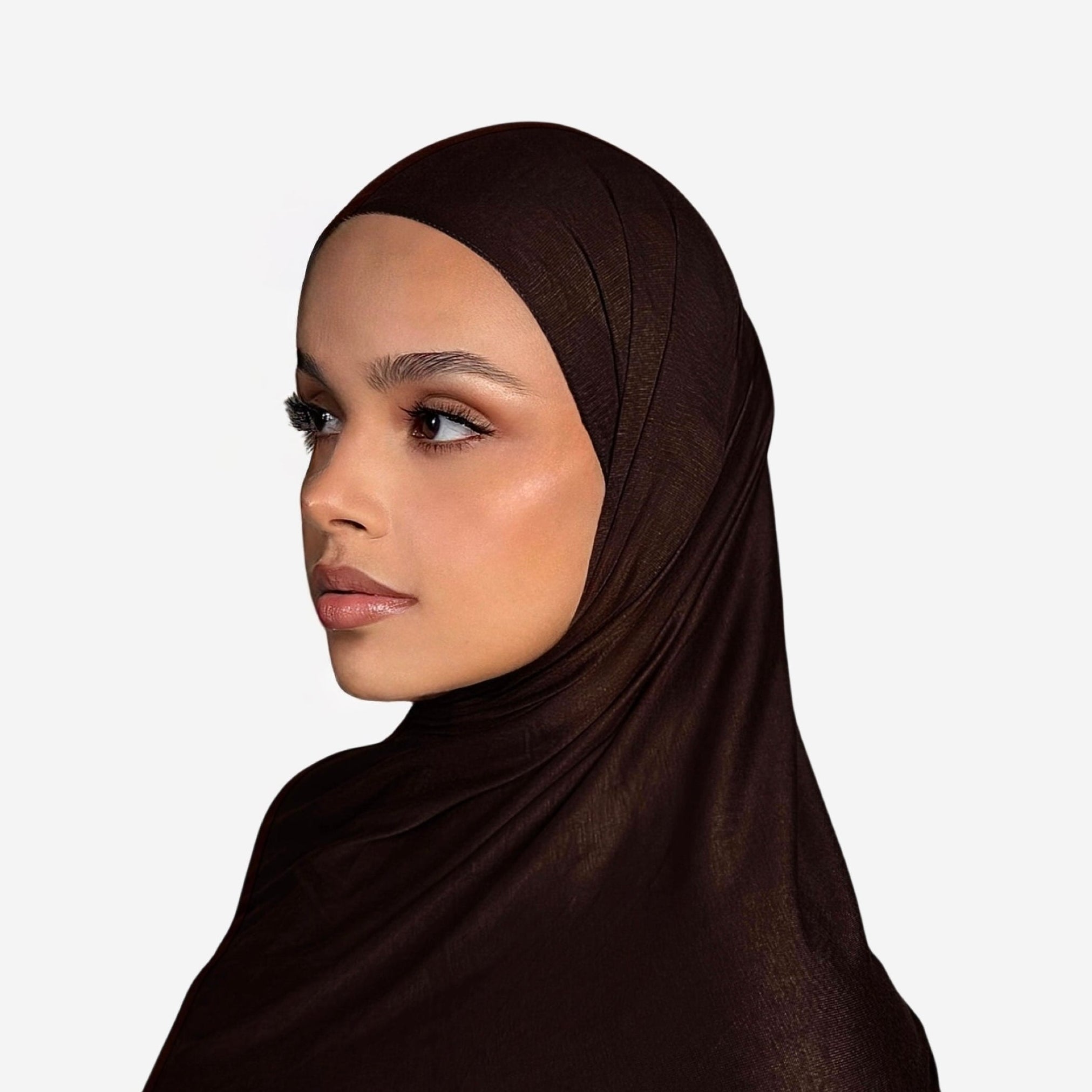 Premium Jersey Hijab Roasted Brown