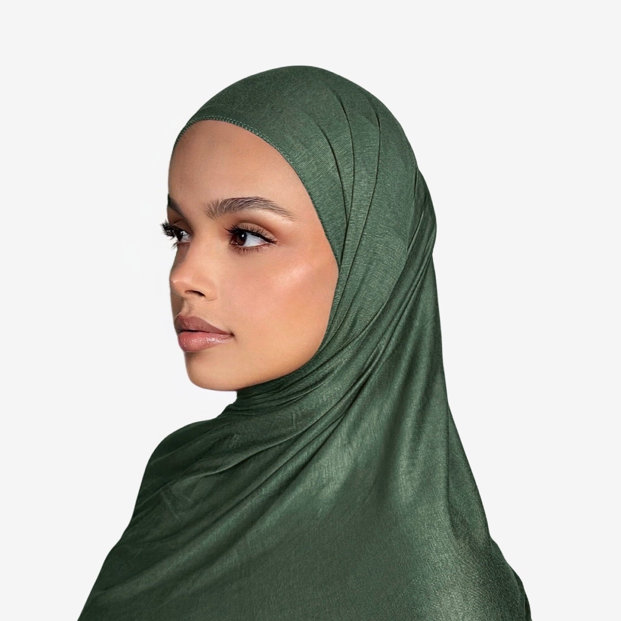 Premium Jersey Hijab Emerald green