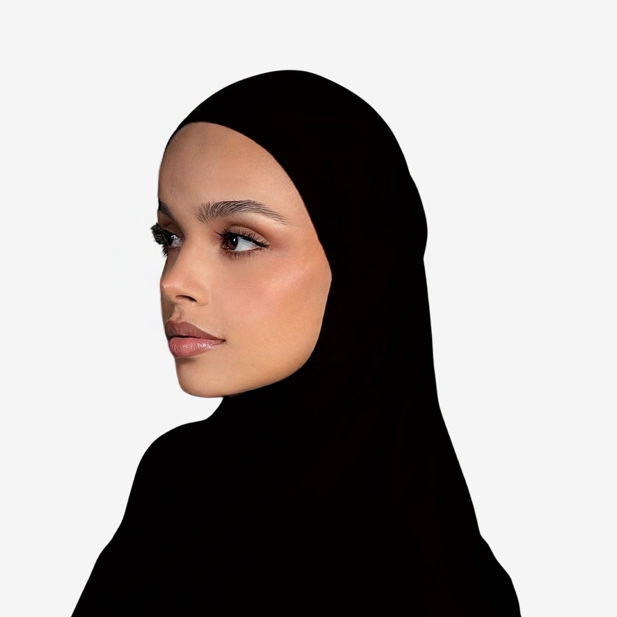 Premium Jersey Hijab Black