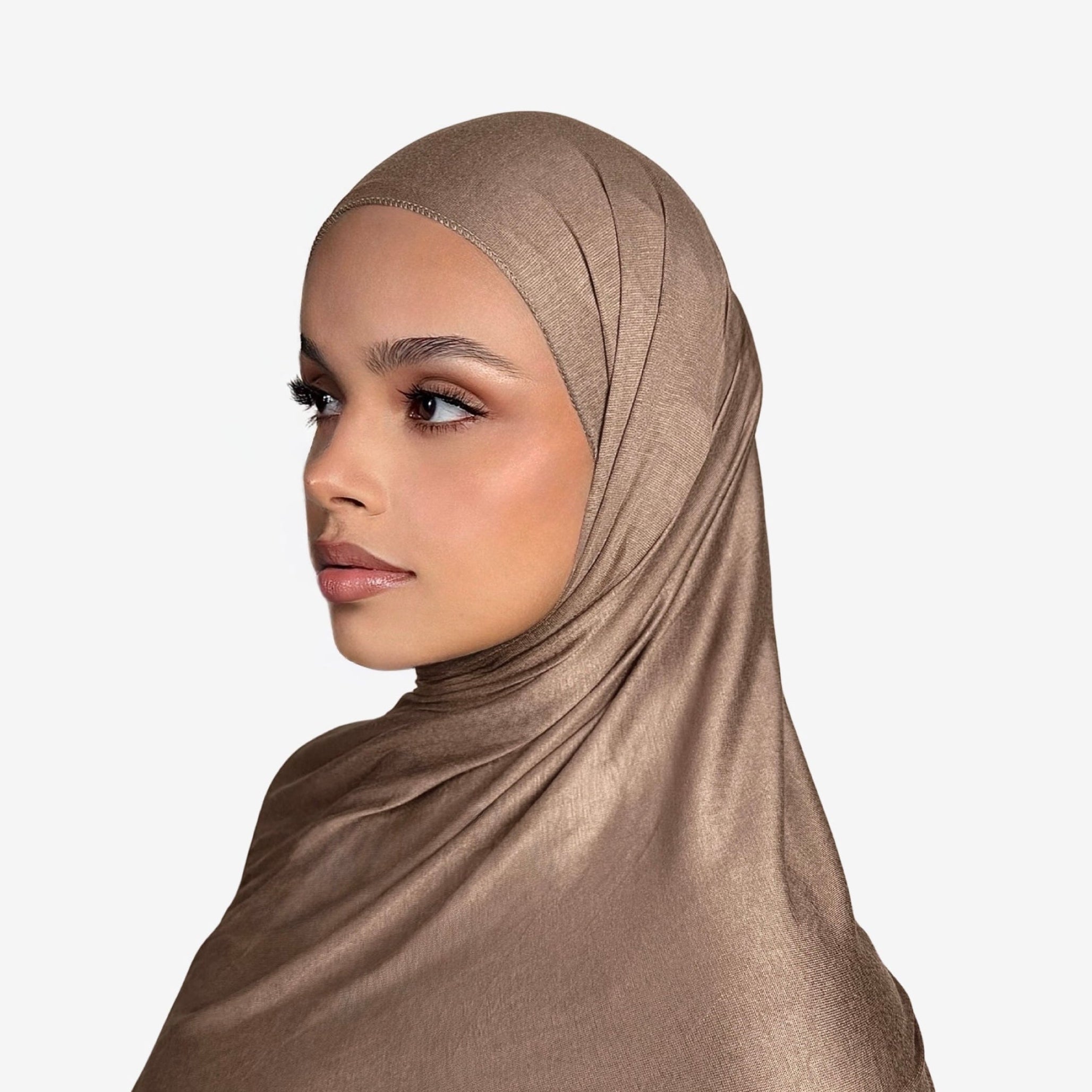 Premium Jersey Hijab Soft tan