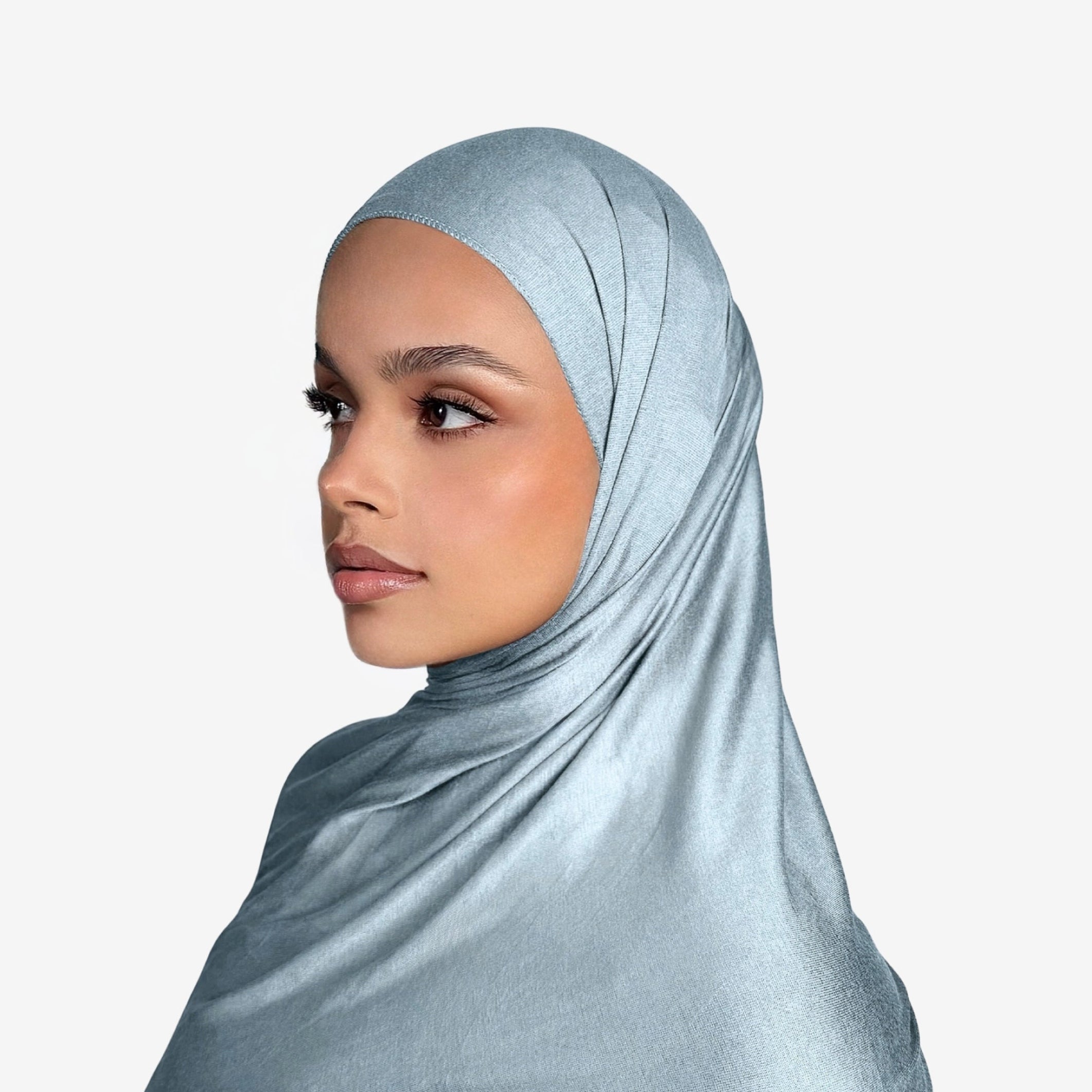 Premium Jersey Hijab Sky Blue