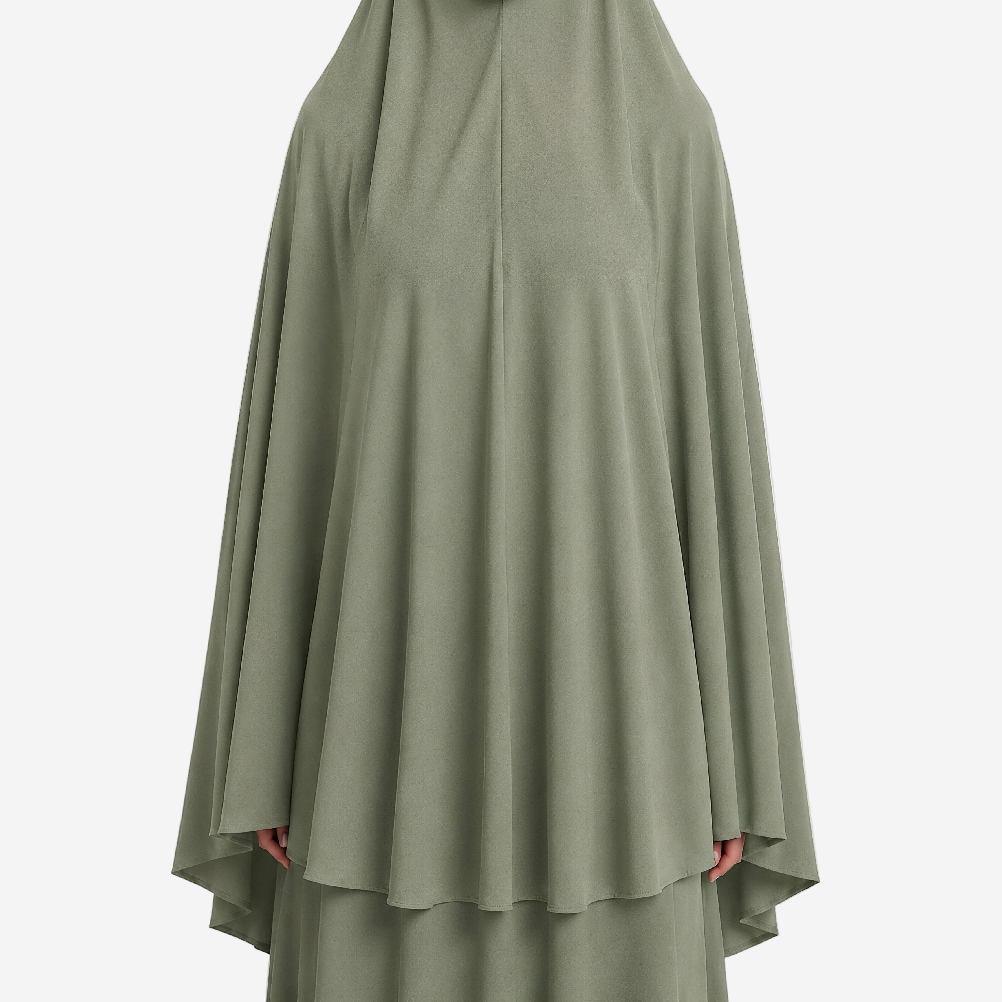 Prayer Hijab Olive Green