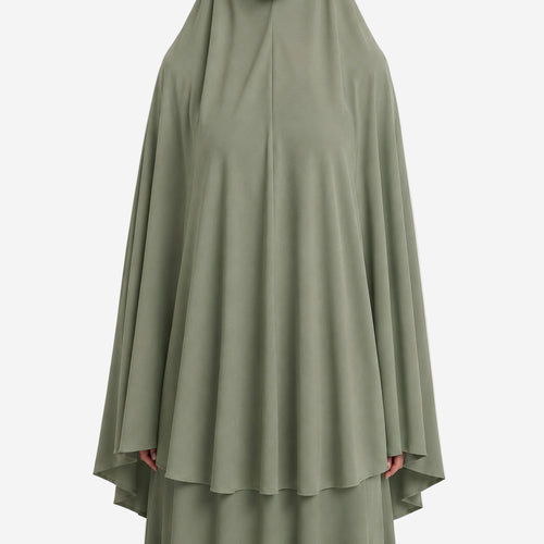 Prayer Hijab Olive Green